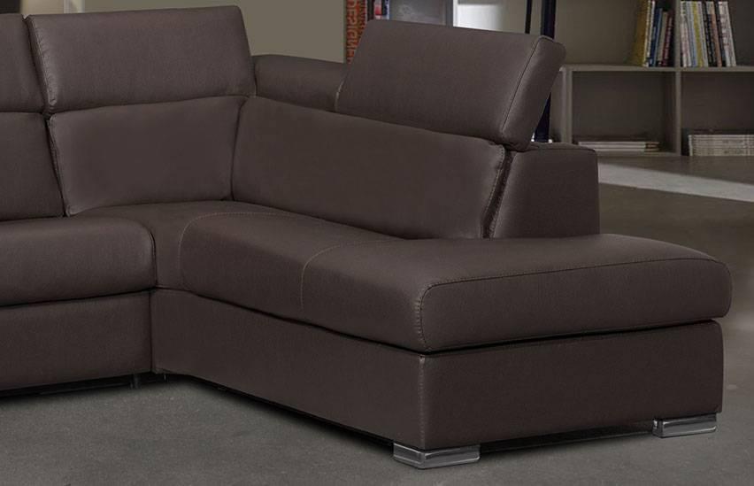 

                    
ESF Chiara Sectional Sofa Bed Grayish Brown Leather Purchase 
