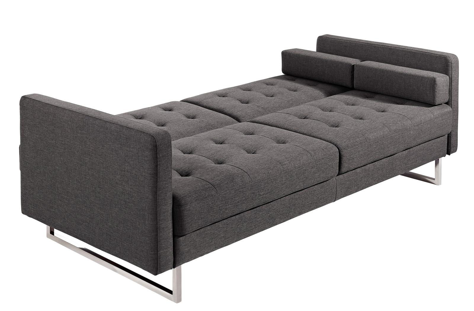 

    
ESF Chicago Grey Fabric Tufted Sofa Bed Chair Set 2Pcs Contemporary Modern
