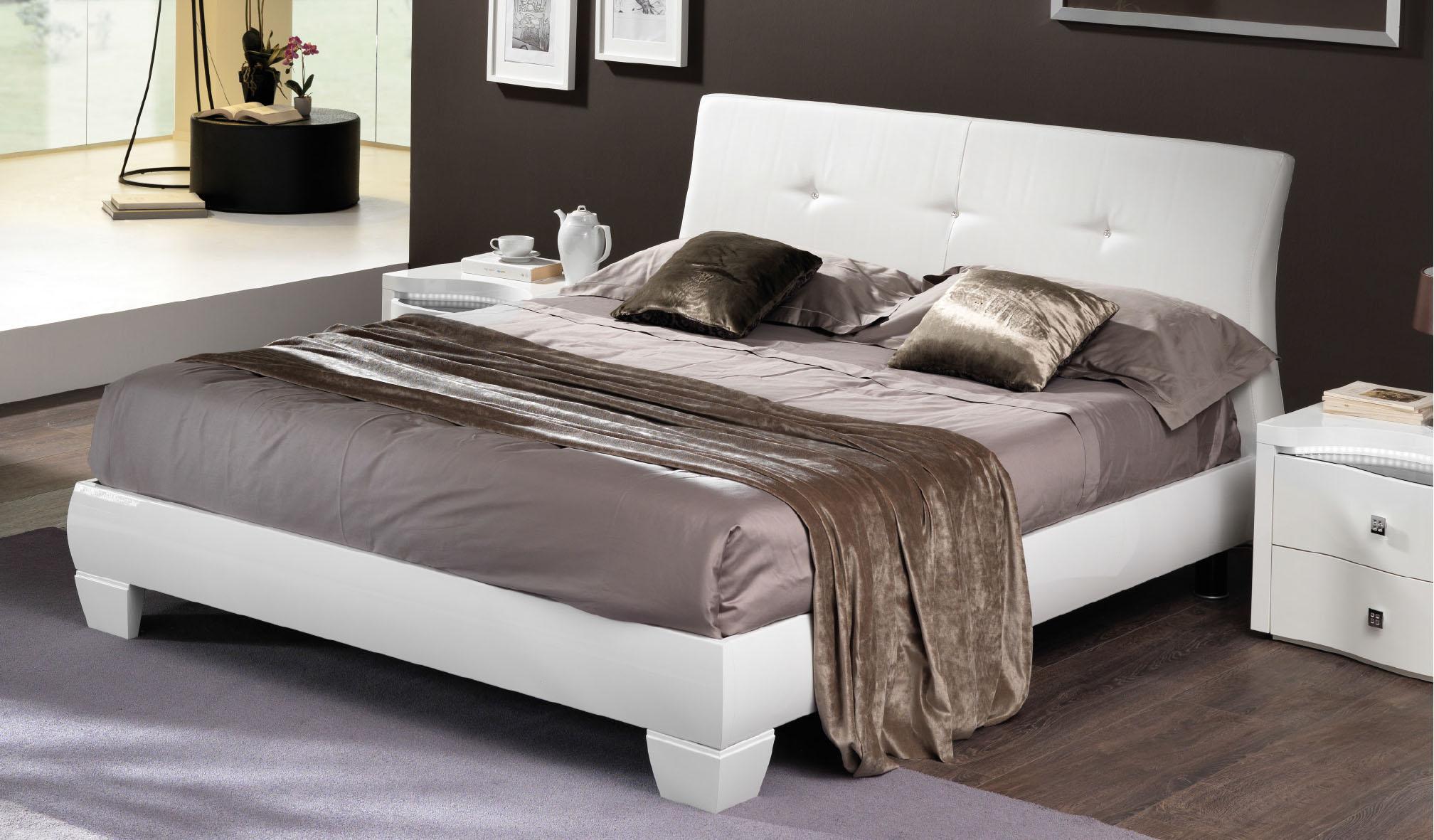 

                    
ESF Disco Platform Bed White gloss finish Purchase 
