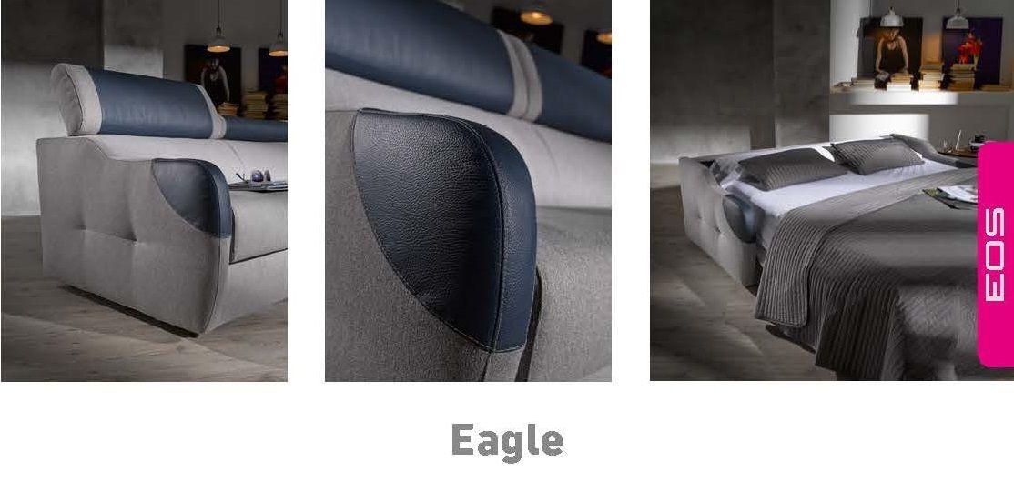 

    
ESF Eagle Contemporary Light Grey Blue Leather Sofa Sleeper Bed SPECIAL ORDER
