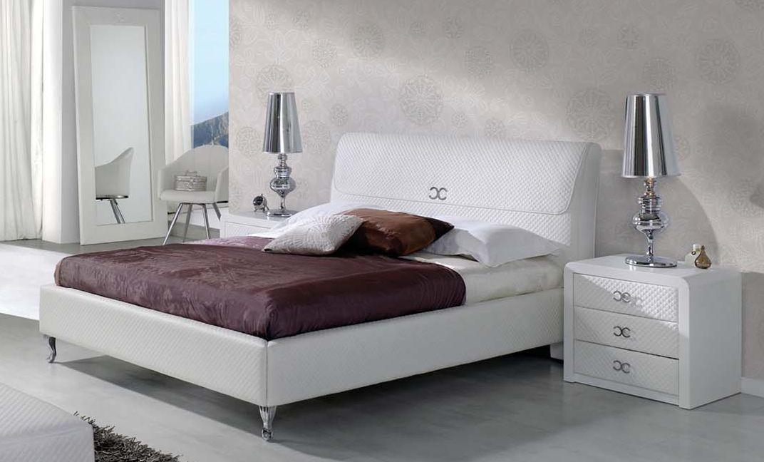 

    
ESF Emily 887 Pure White Eco Leather Queen Bedroom Set 5Pcs Made in Spain Modern

