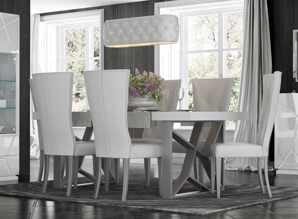 

                    
ESF EX02 Dining Sets White/Light Grey Eco Leather Purchase 
