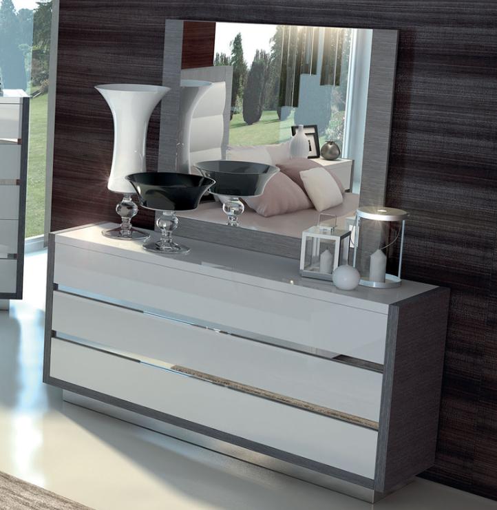 

                    
ESF Mangano Platform Bedroom Set White/Gray Eco-Leather Purchase 
