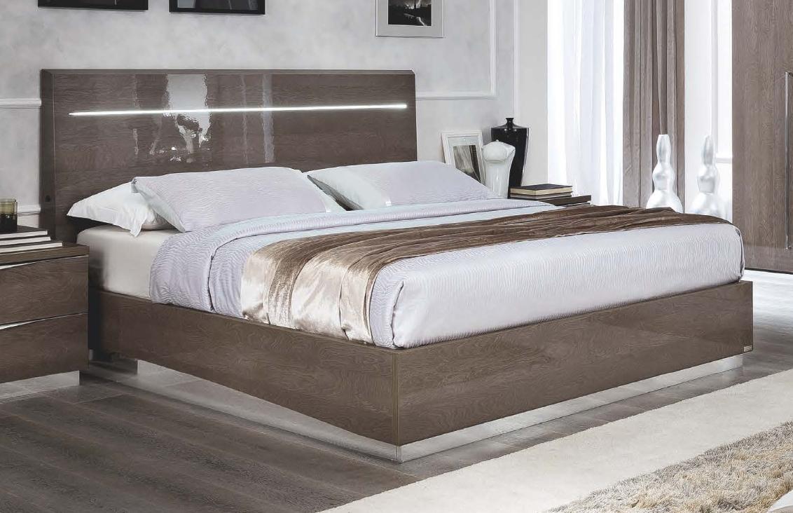 

    
ESF-Platinum Legno-Q-N-2PC Birch Queen Bedroom Set 2Ps w/LED Contemporary Made in Italy ESF Platinum Legno
