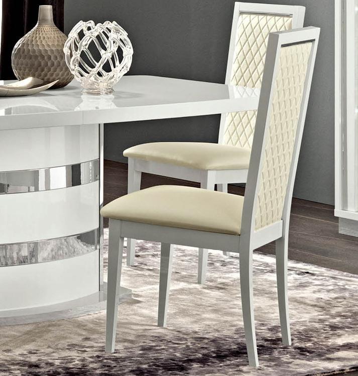 

                    
ESF Roma Dining Table Set White Eco Leather Purchase 
