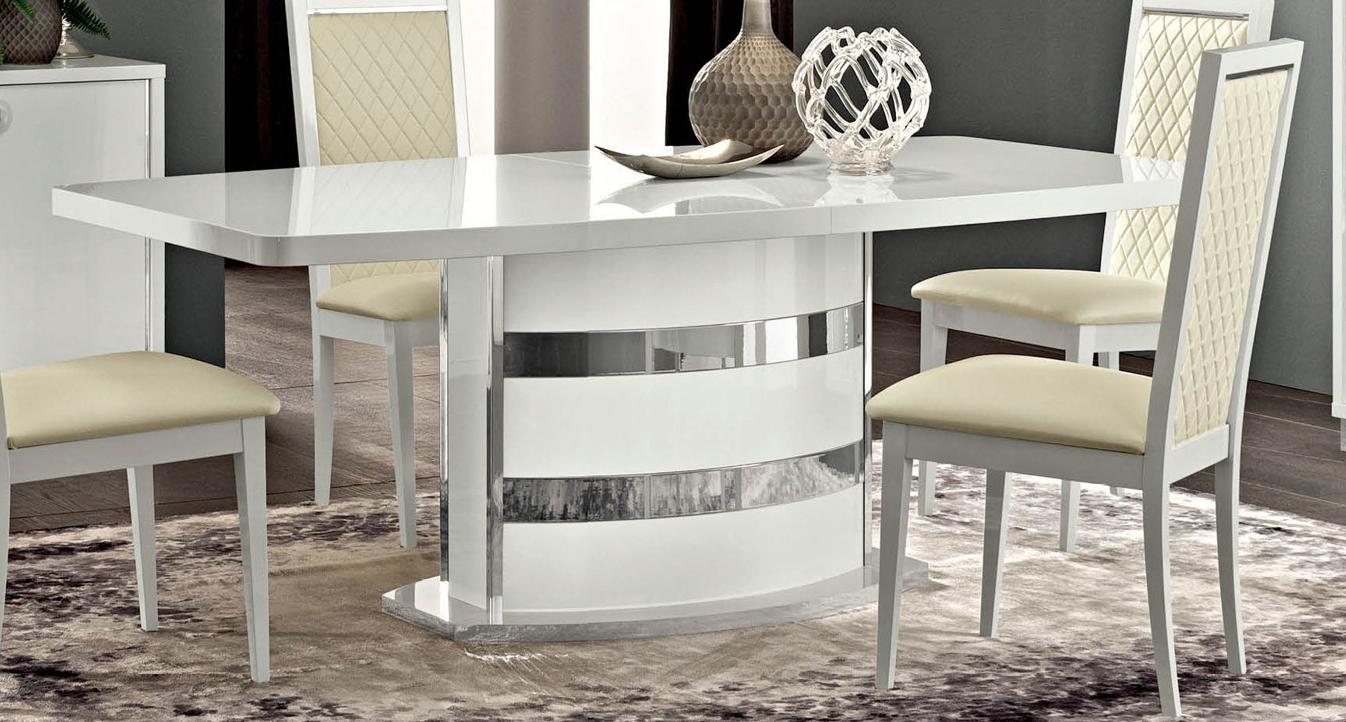 

    
ESF-Roma White-DT-5PC ESF Dining Table Set
