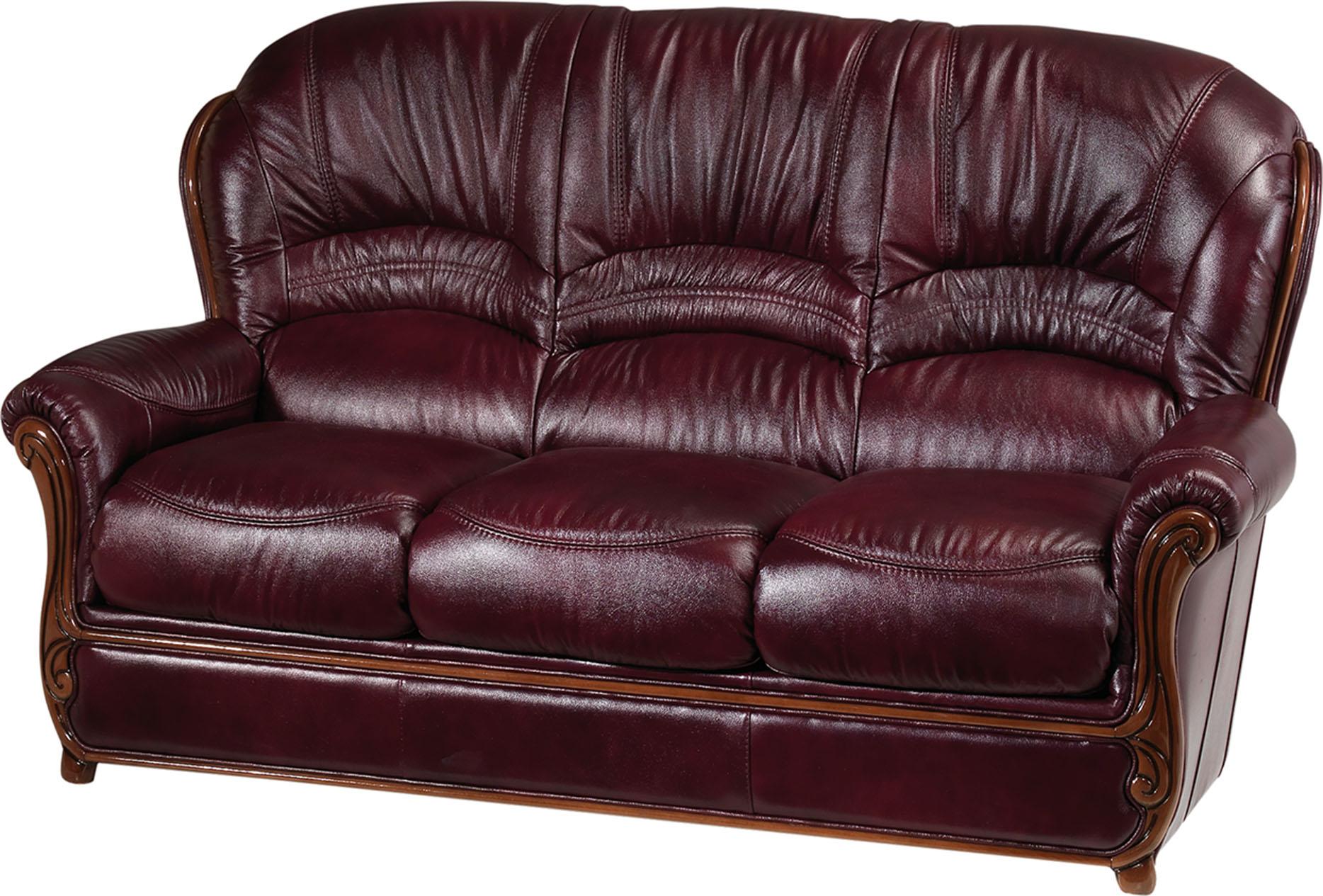 

    
Modern Italian Leather Living Room Sofa Set 2 Pcs Burgundy Traditional ESF Sara
