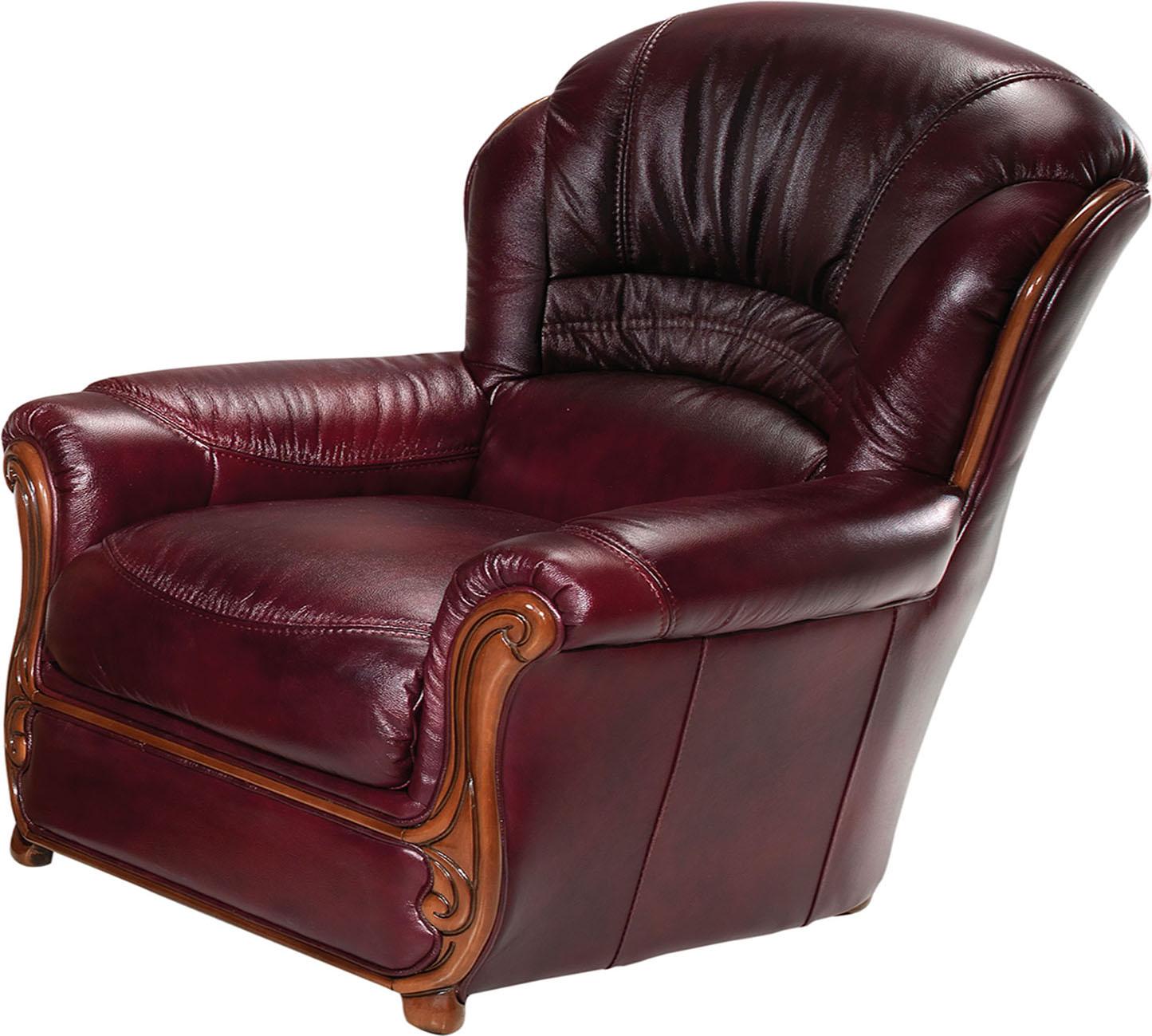 

                    
ESF Sara Living Room Set Burgundy Leather Purchase 
