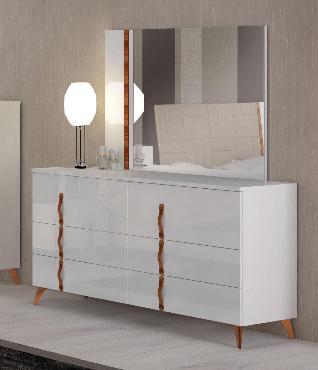 

                    
ESF Sirio Platform Bedroom Set White/Walnut Glossy Purchase 
