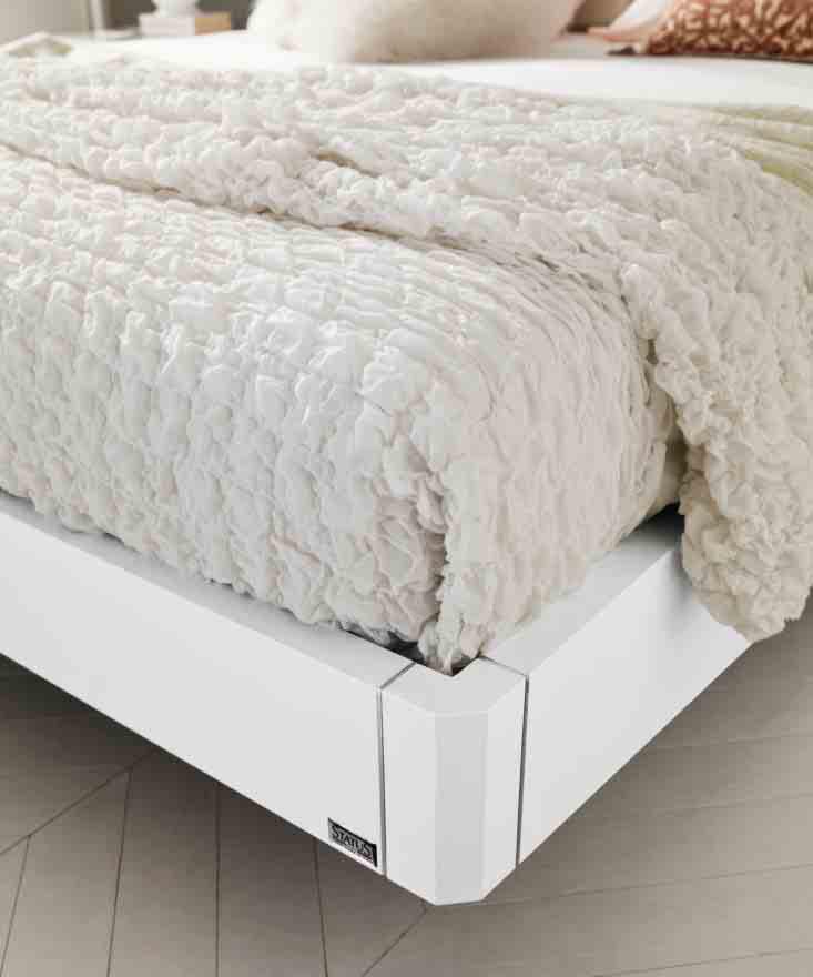 

                    
ESF Status Caprice Sleigh Bedroom Set White Crocodile Texture Purchase 
