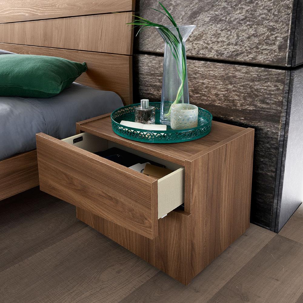 

    
Ash Grey Walnut Matte King Bedroom Set 2Pcs Modern Made in Italy ESF Storm

