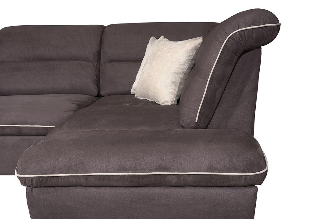 

    
ESF Tiffany Modern Dark Grey Microfiber Sectional Sofa w/Sleeper RHC

