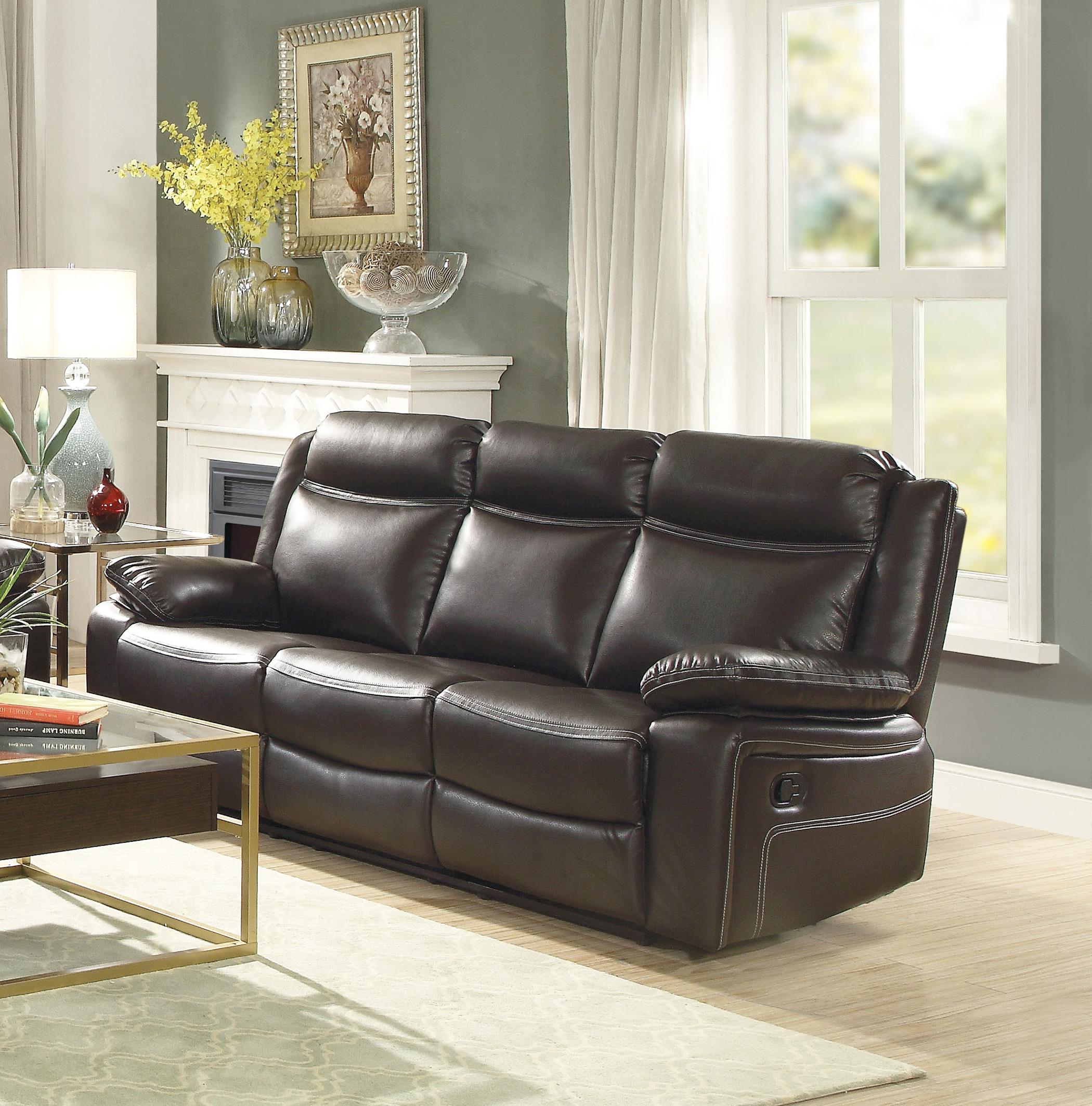

    
Espresso Bycast Leather Motion Sofa Modern Corra 52050 Acme Contemporary
