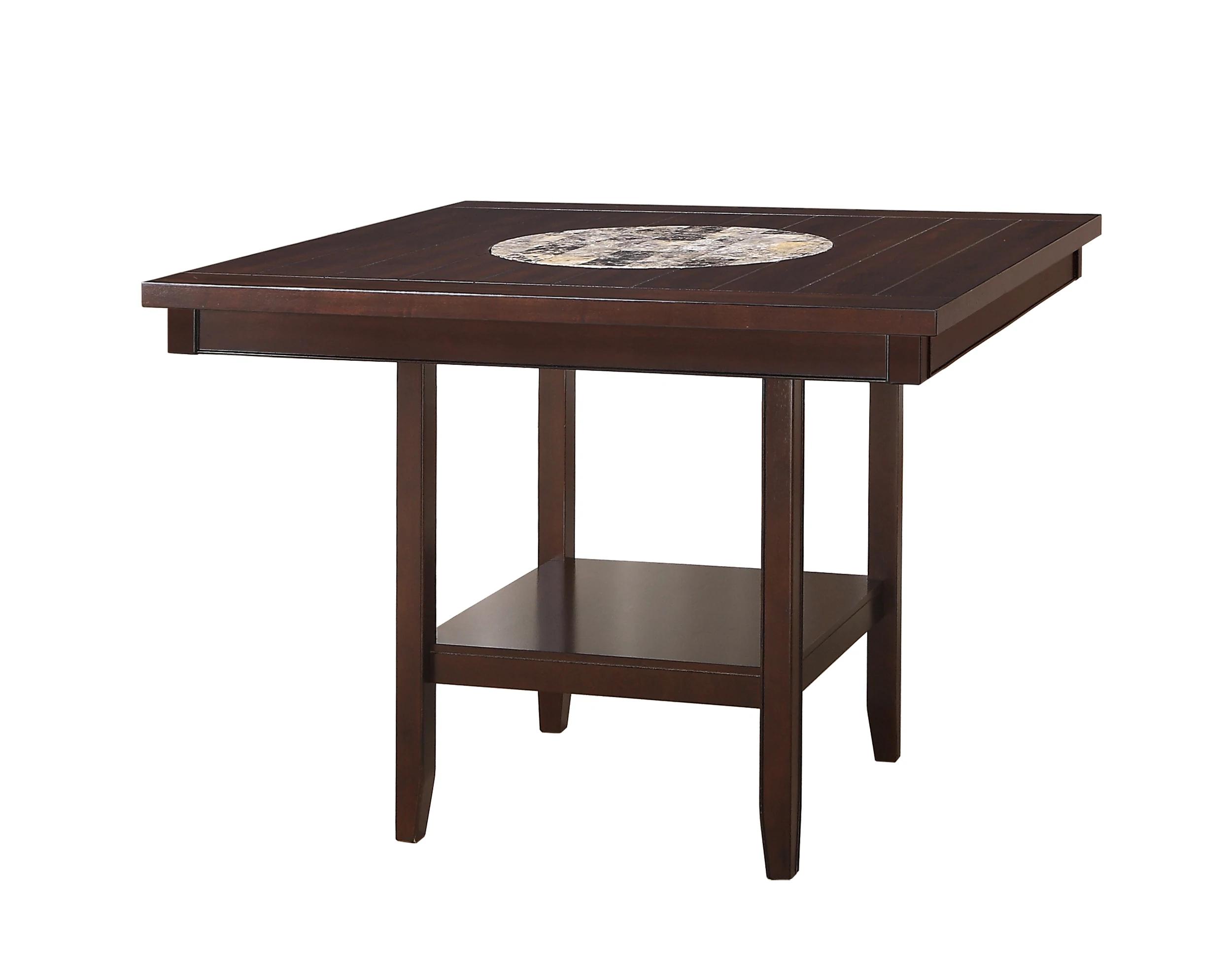 

    
Espresso Counter Height Table by Crown Mark Fulton 2727T-4848-V
