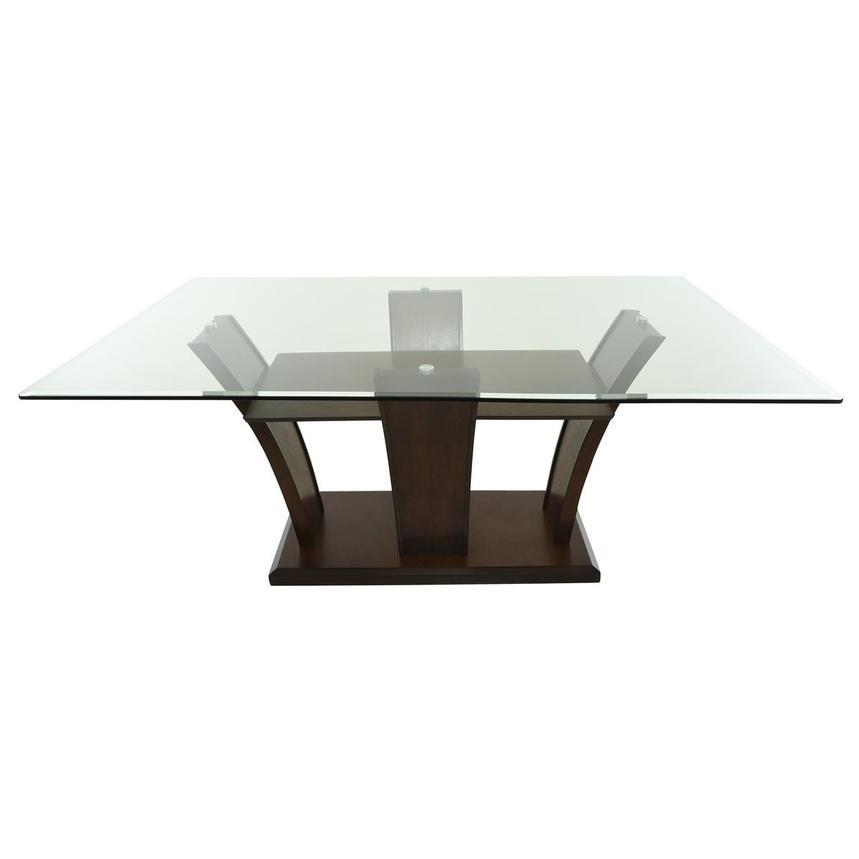 

    
Espresso Dining Table w/ Glass Top by Crown Mark Camelia 1210T-4272
