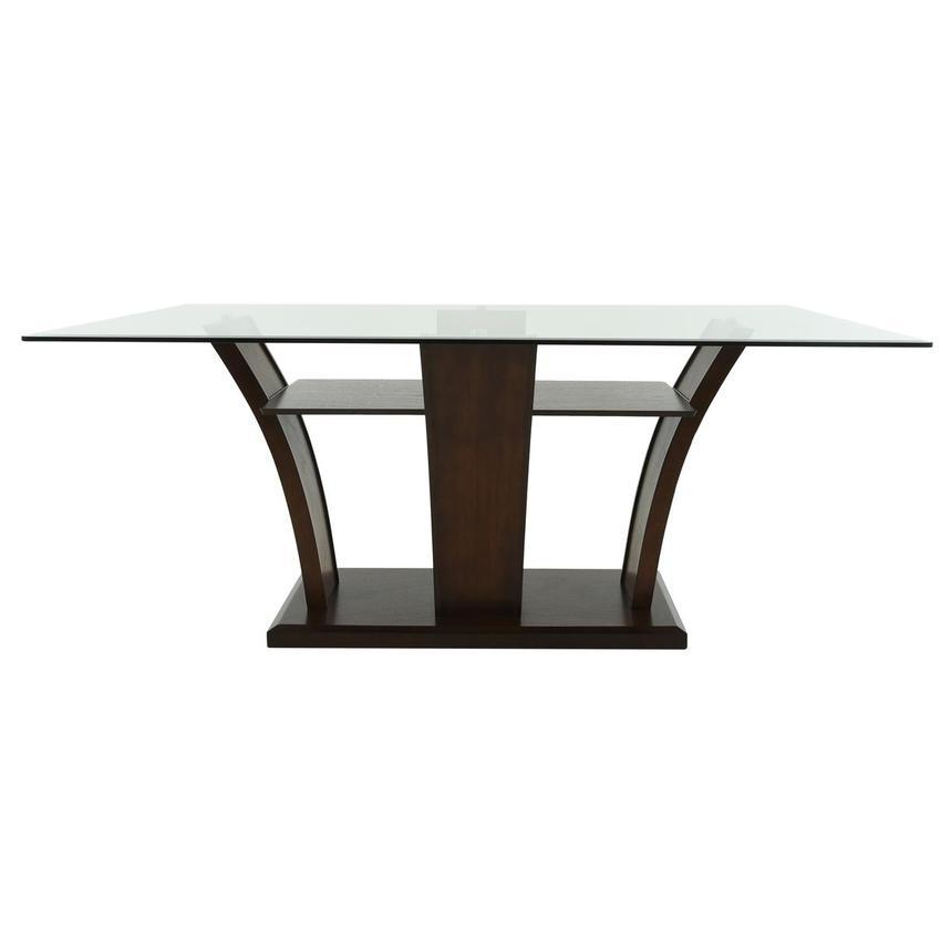 

    
Espresso Dining Table w/ Glass Top by Crown Mark Camelia 1210T-4272
