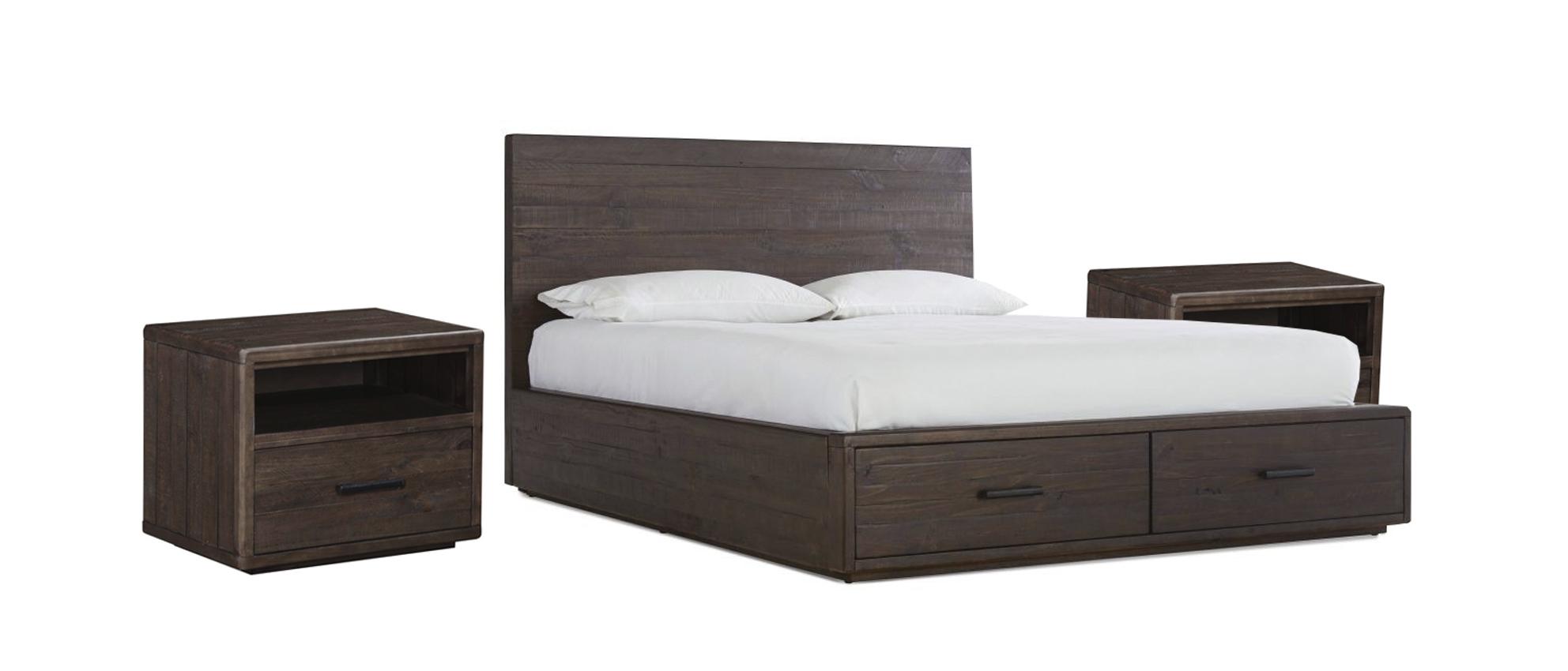 

    
Espresso Finish King STORAGE Bedroom Set 3Pcs MCKINNEY by Modus Furniture
