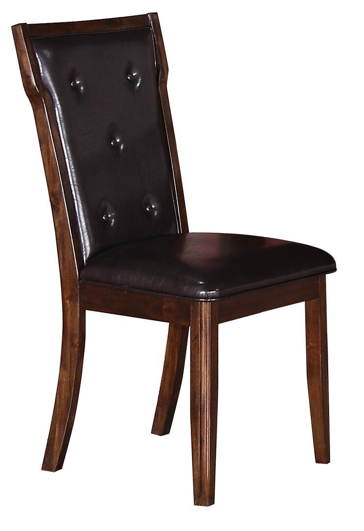 

    
Espresso Finish Wood  Dining Chair Set of 2  Transitional Cosmos Furniture Pam
