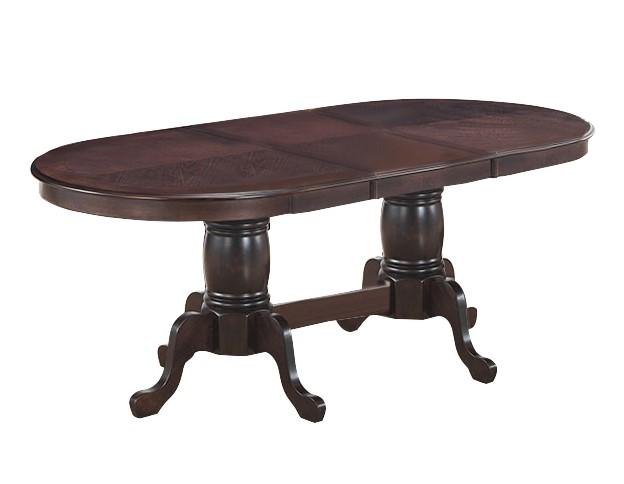 

    
Espresso Finish Wood Oval Dining Table Transitional Cosmos Furniture Lakewood
