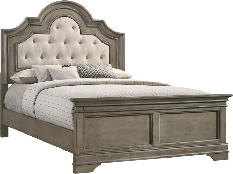 European Traditional Bed 222891KW Manchester 222891KW in Brown 