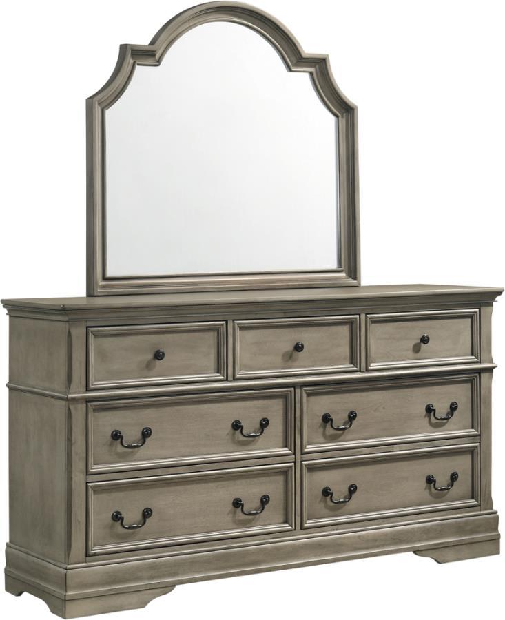 

    
European Traditional Wheat Solid Wood Dresser w/Mirror Coaster 222893 Manchester
