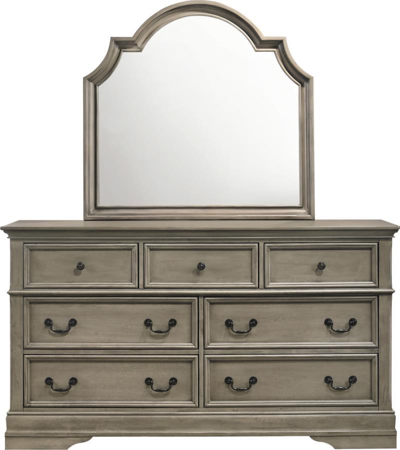 

    
European Traditional Wheat Solid Wood Dresser w/Mirror Coaster 222893 Manchester
