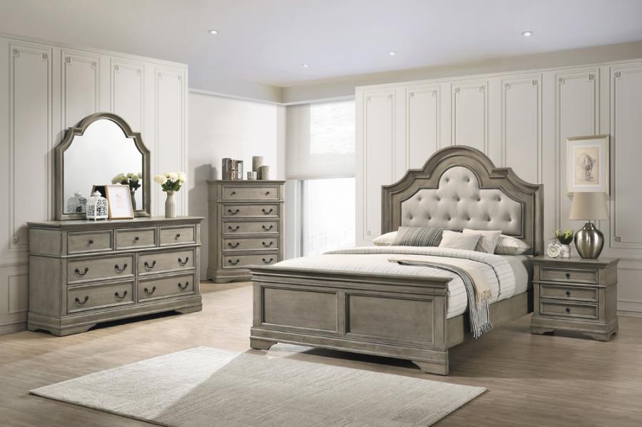 Acme Louis Philippe lll 2pc Storage Bedroom Set in Real White