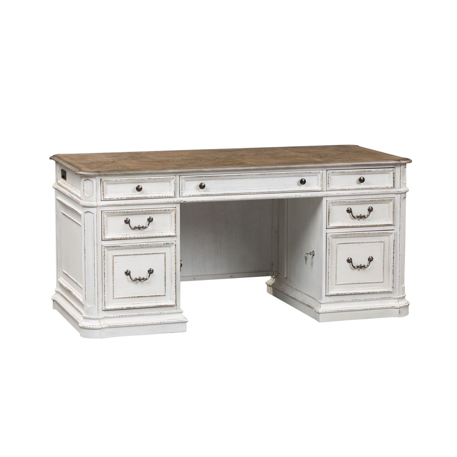 

    
Liberty Furniture Magnolia Manor  (244-HOJ) Credenza Desk Credenza Desk White 244-HOJ-DSK
