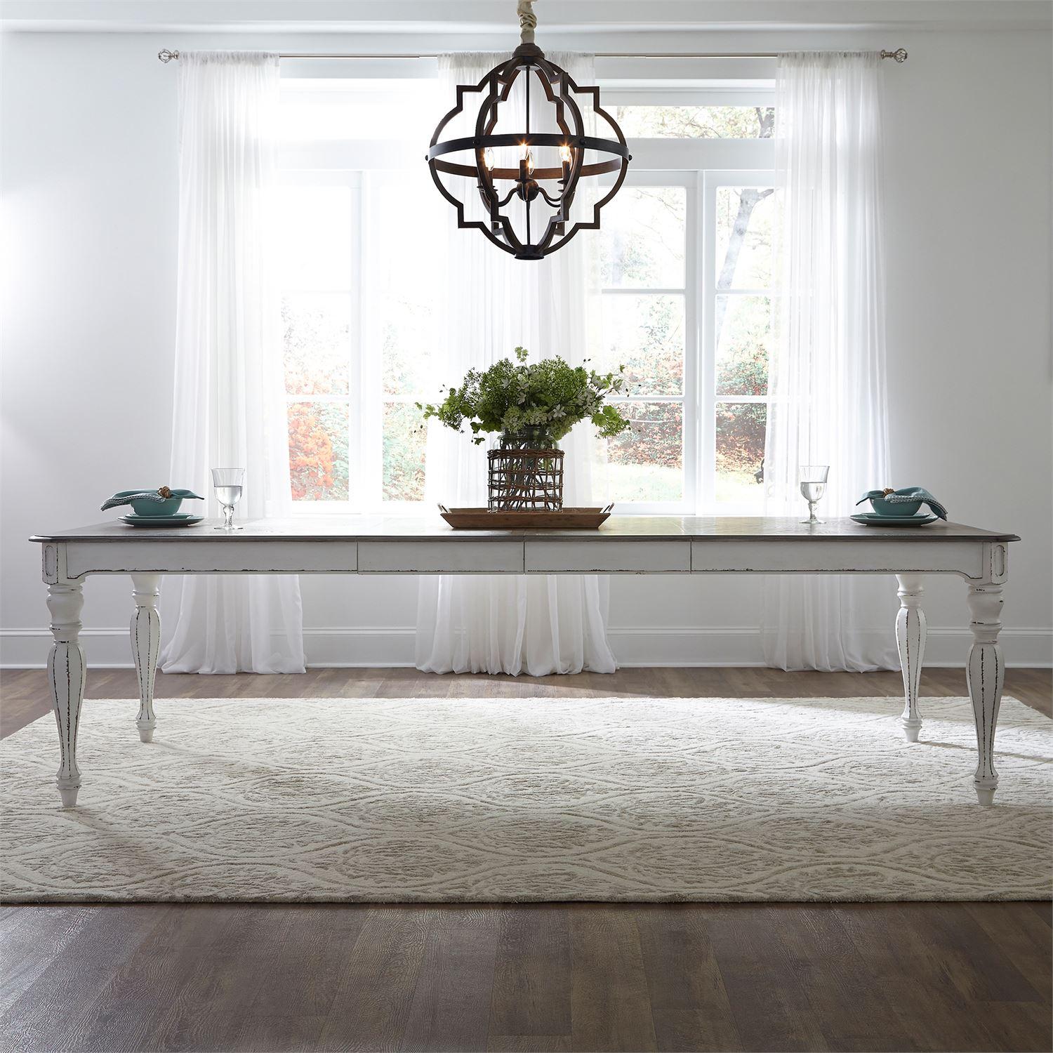 European Traditional Dining Table Magnolia Manor  (244-DR) Dining Table 244-T4408 in White 