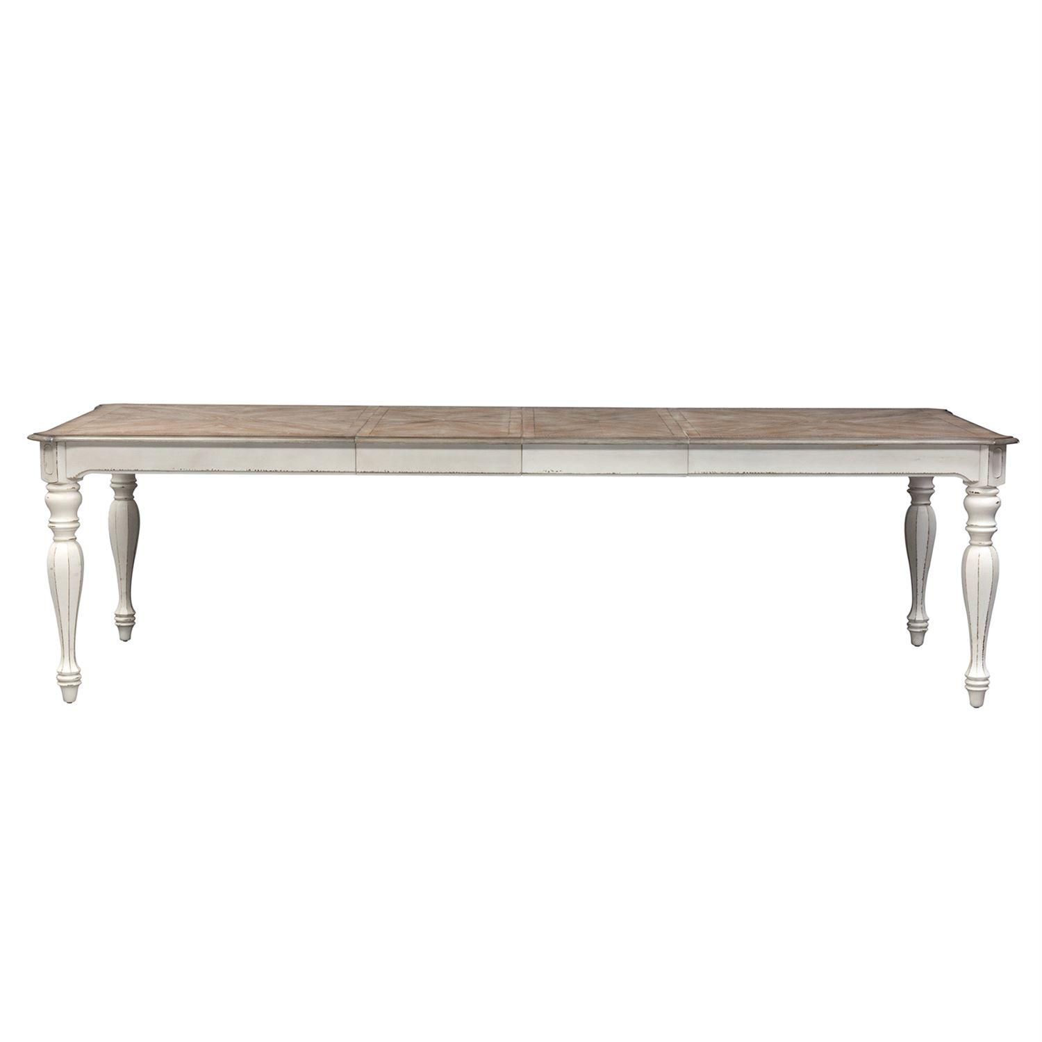

    
Liberty Furniture Magnolia Manor  (244-DR) Dining Table Dining Table White 244-T4408
