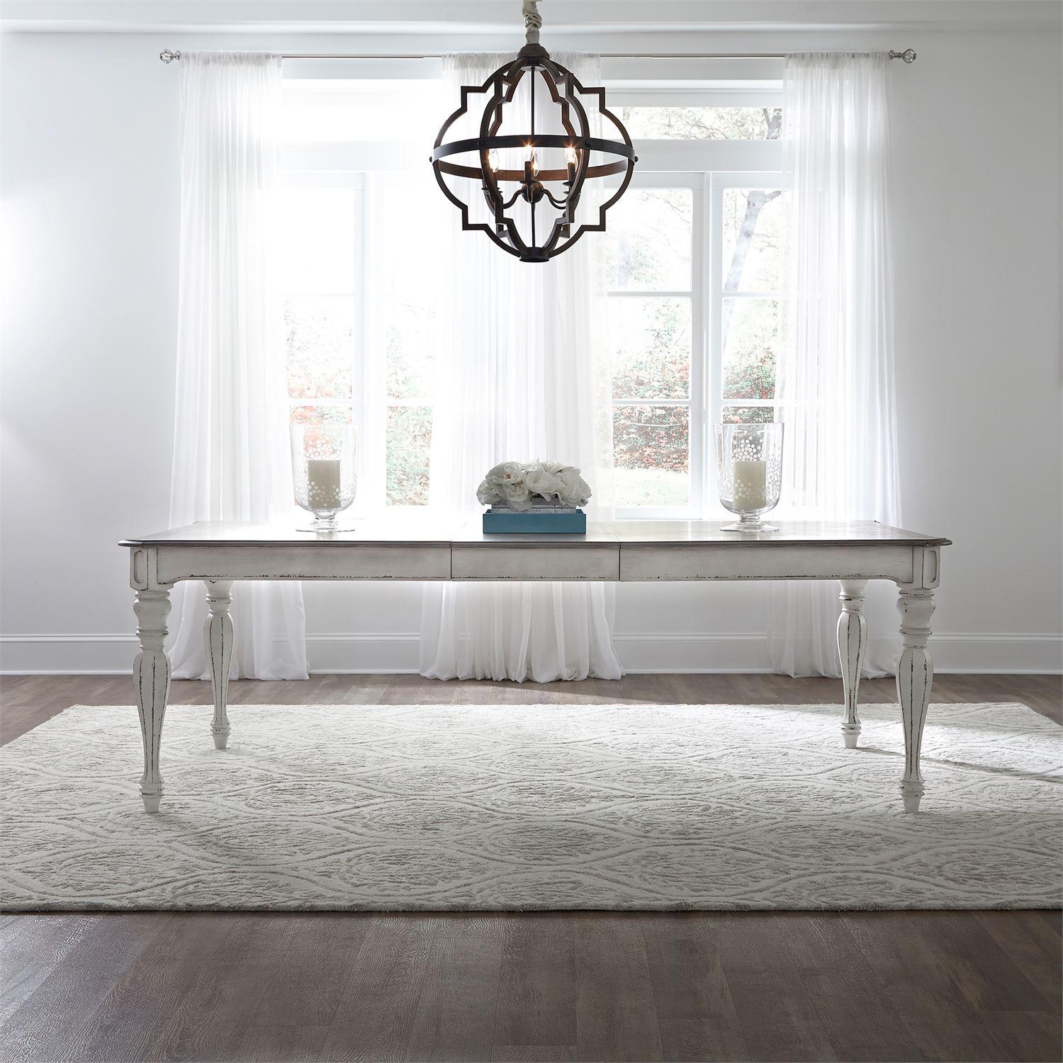 

    
Antique White Wood Dining Table Magnolia Manor 244-T4490 Liberty Furniture
