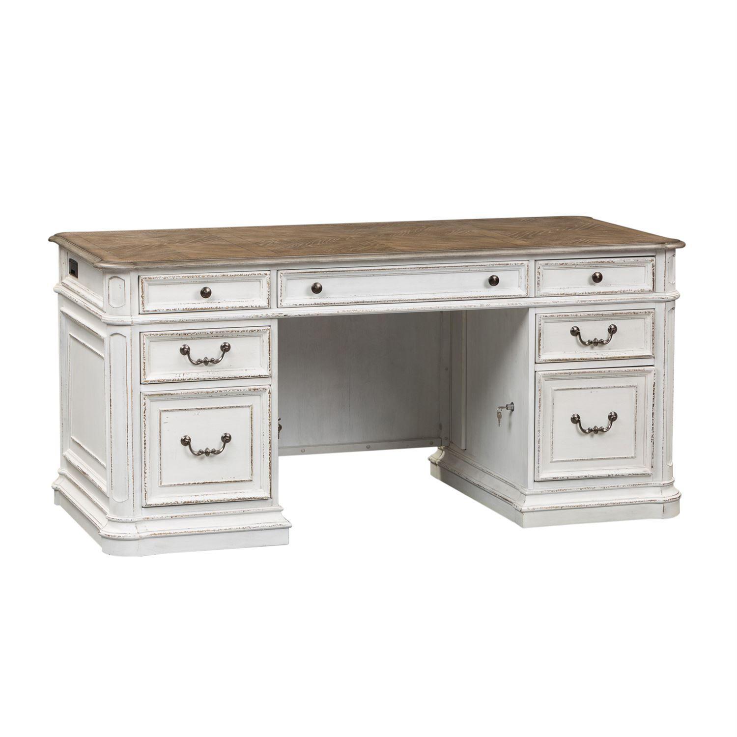 

                    
Buy White Finish Wood Executive Desk Magnolia Manor 244-HOJ-DSK Liberty Furniture

