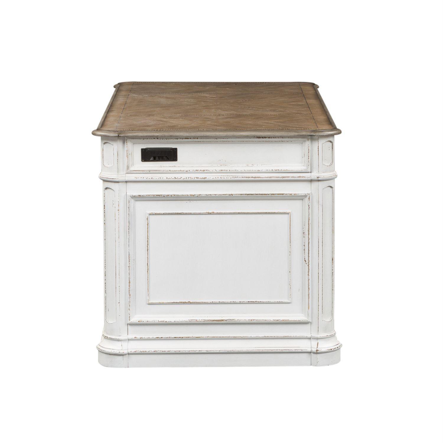 

    
 Order  White Finish Wood Executive Desk Magnolia Manor 244-HOJ-DSK Liberty Furniture
