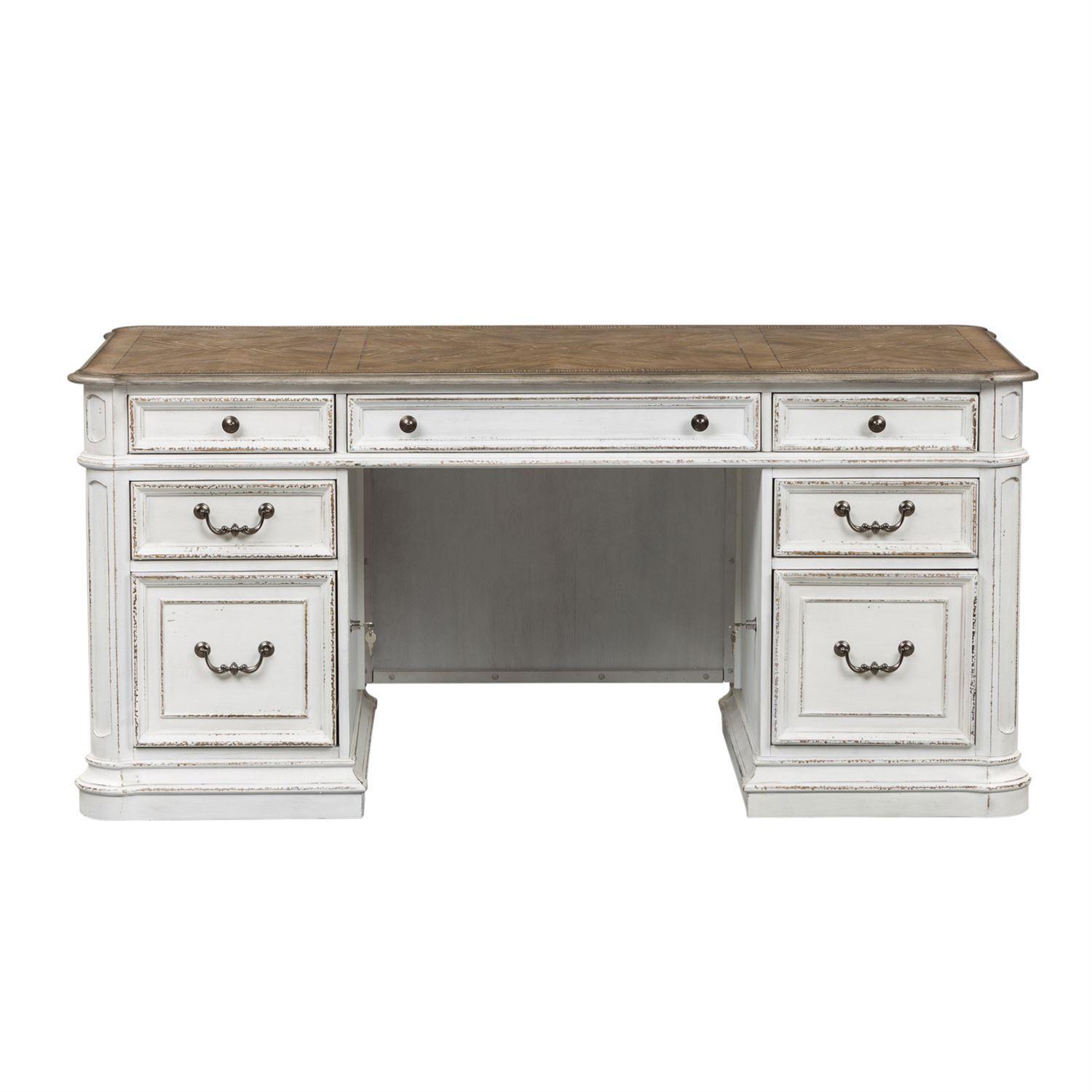 

                    
Liberty Furniture Magnolia Manor  (244-HOJ) Executive Desk Executive Desk White  Purchase 
