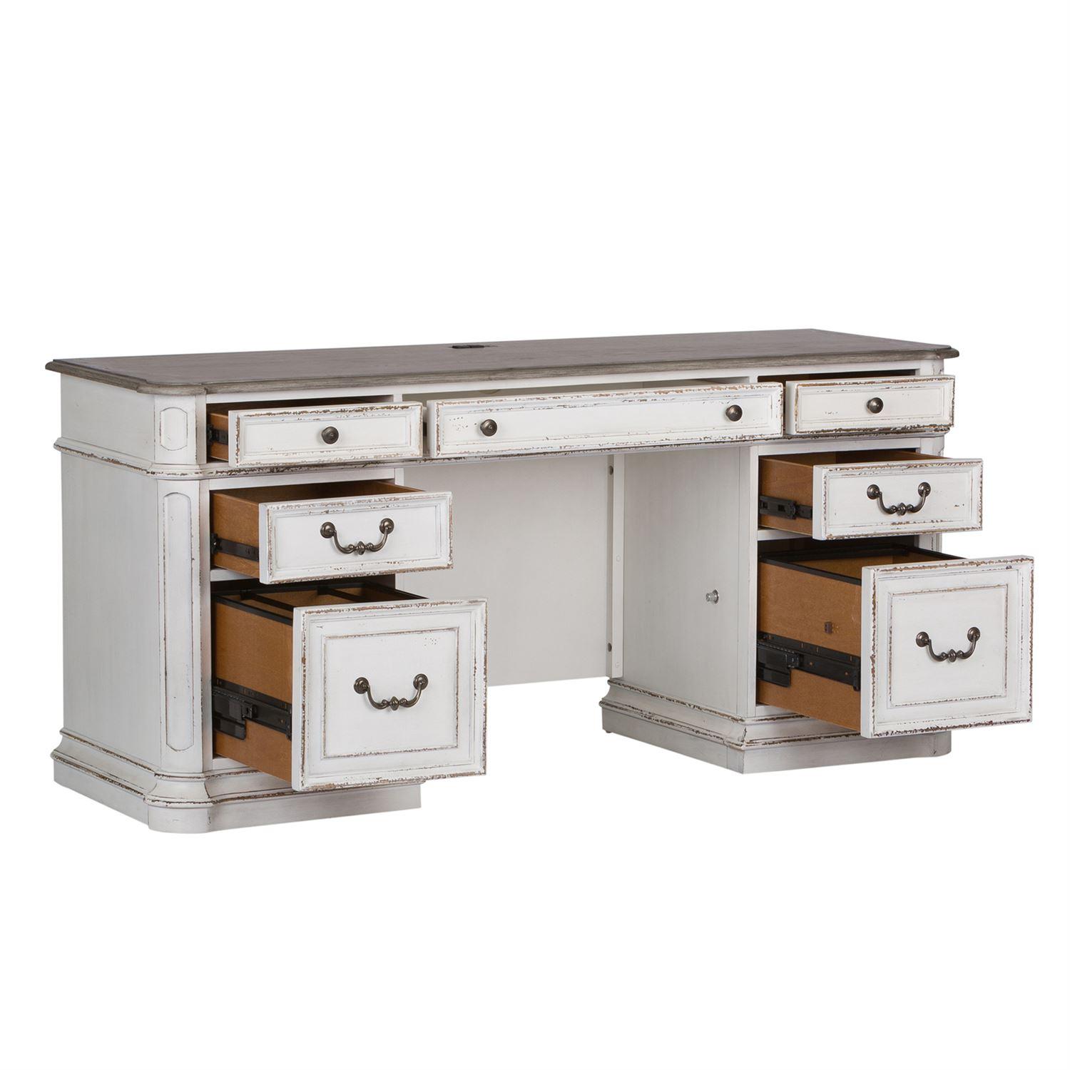

                    
Liberty Furniture Magnolia Manor  (244-HOJ) Executive Desk Executive Desk White  Purchase 
