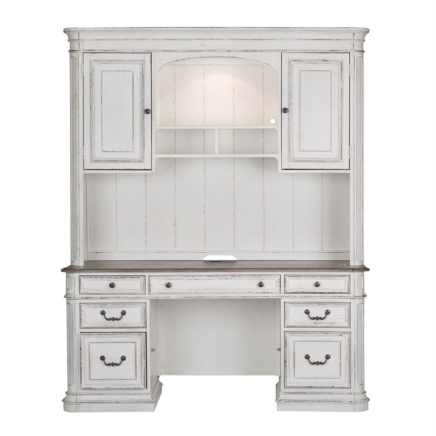 

    
Liberty Furniture Magnolia Manor  (244-HOJ) Home Office Set White 244-HOJ-CDS
