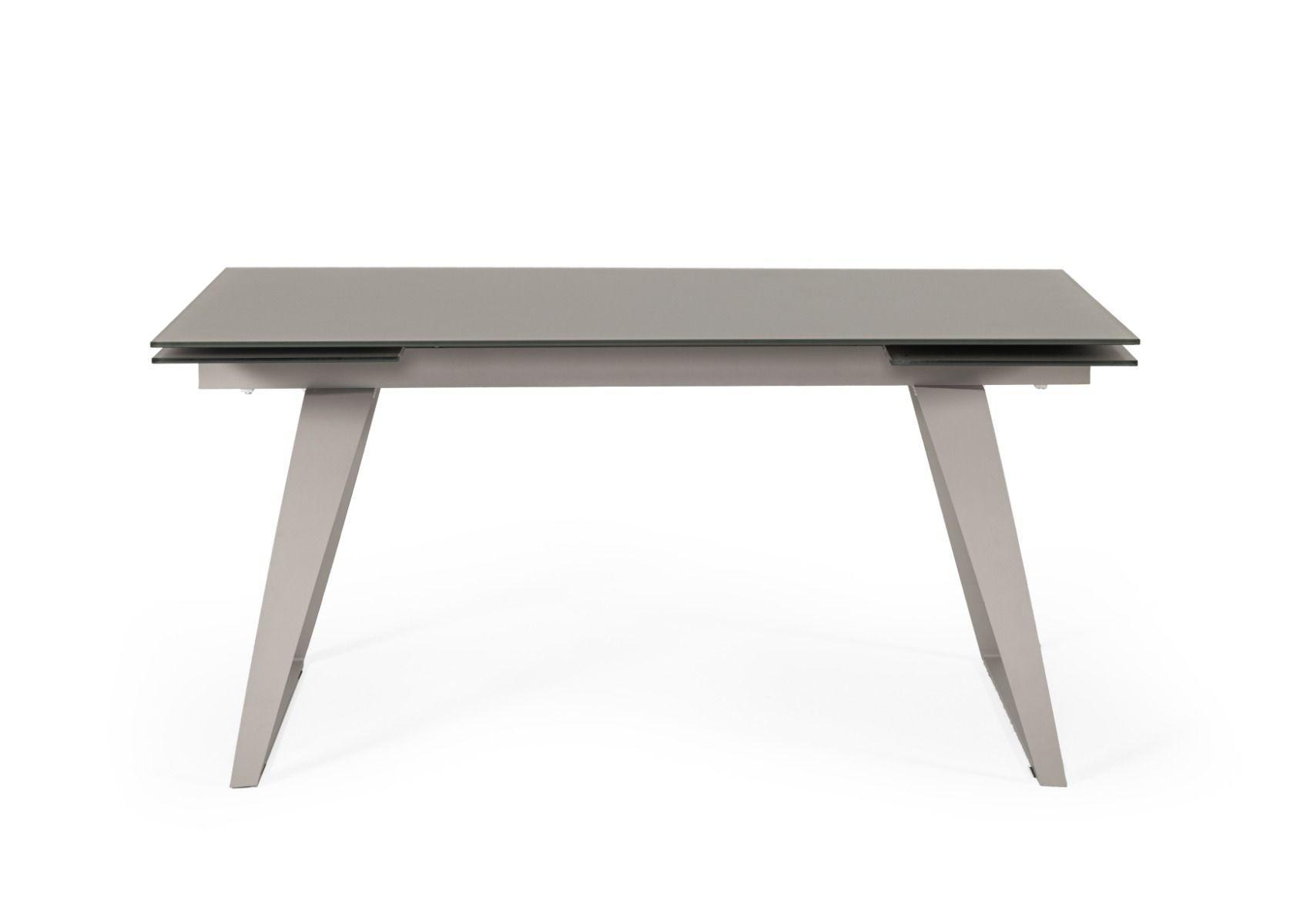 

    
Extendable Grey Glass Dining Table by VIG Modrest Pittson
