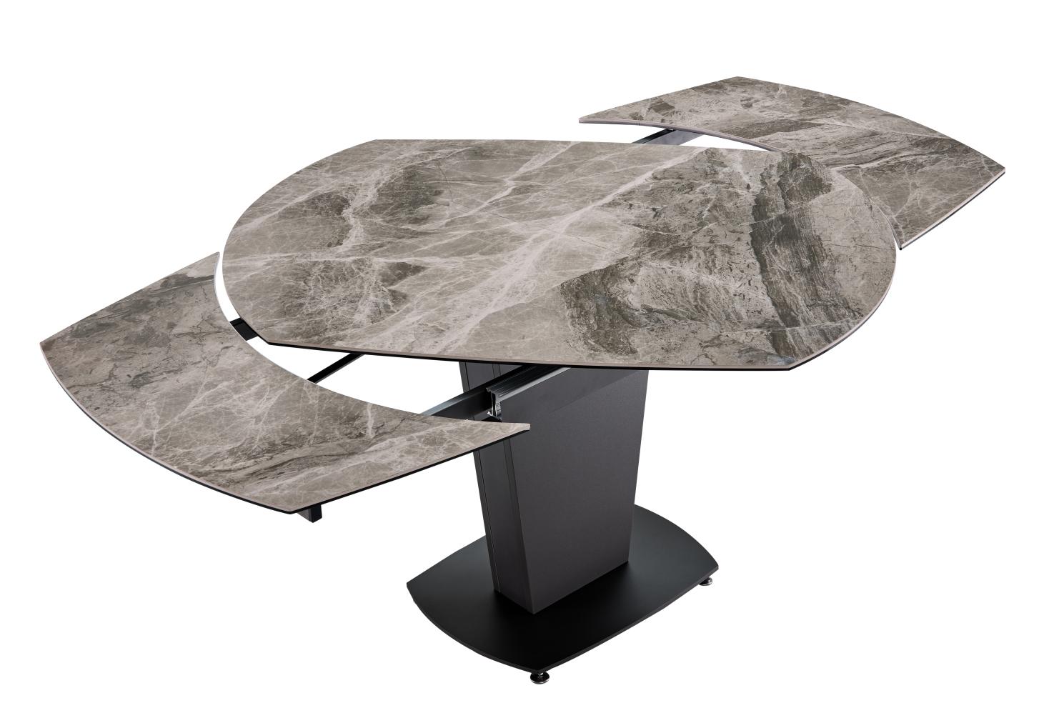 

    
Extendable Grey Marble Ceramic 5mm Table ESF 2417 Made in Italy Contemporary
