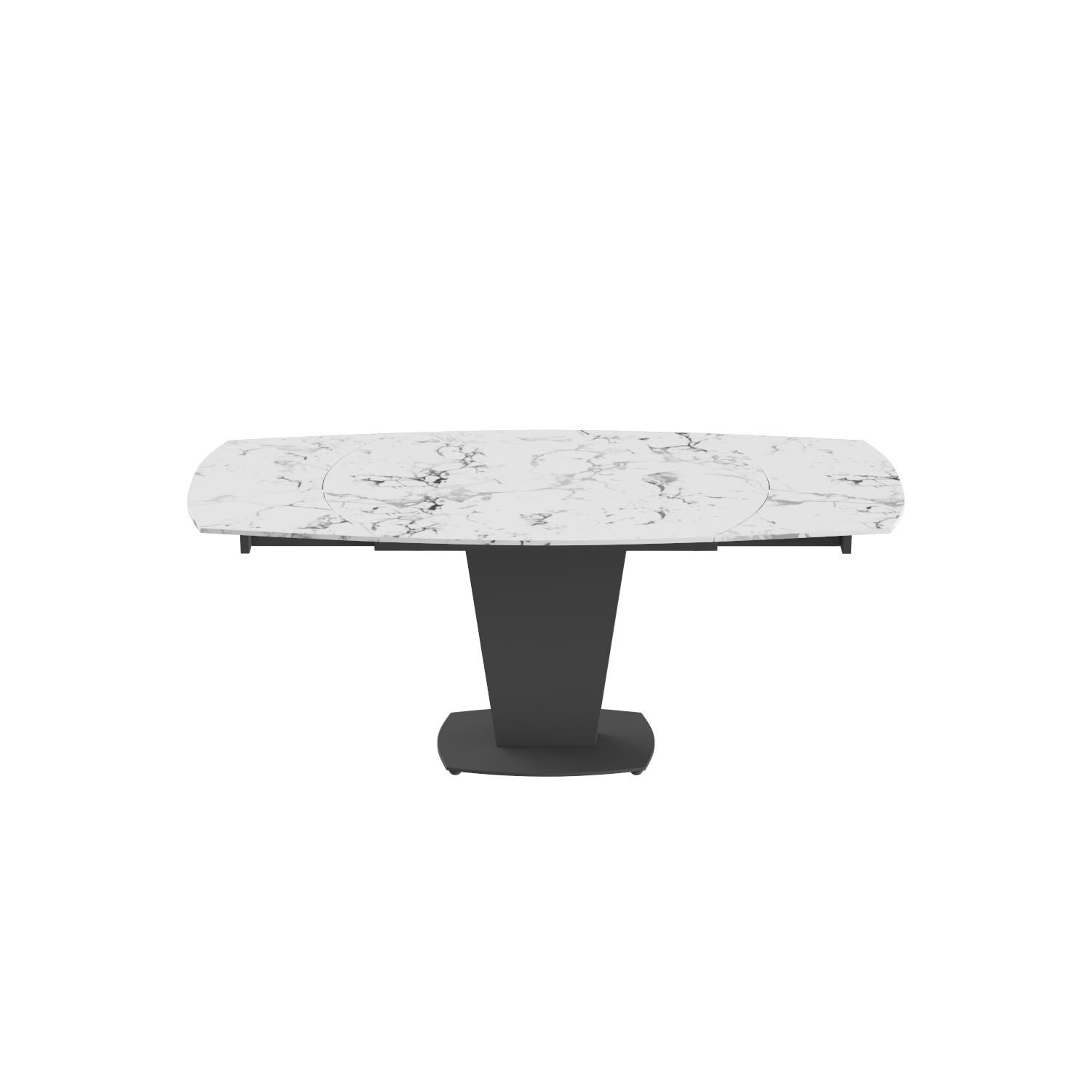 

    
Extendable White Marble Ceramic 5mm Table ESF 2417 Made in Italy Contemporary
