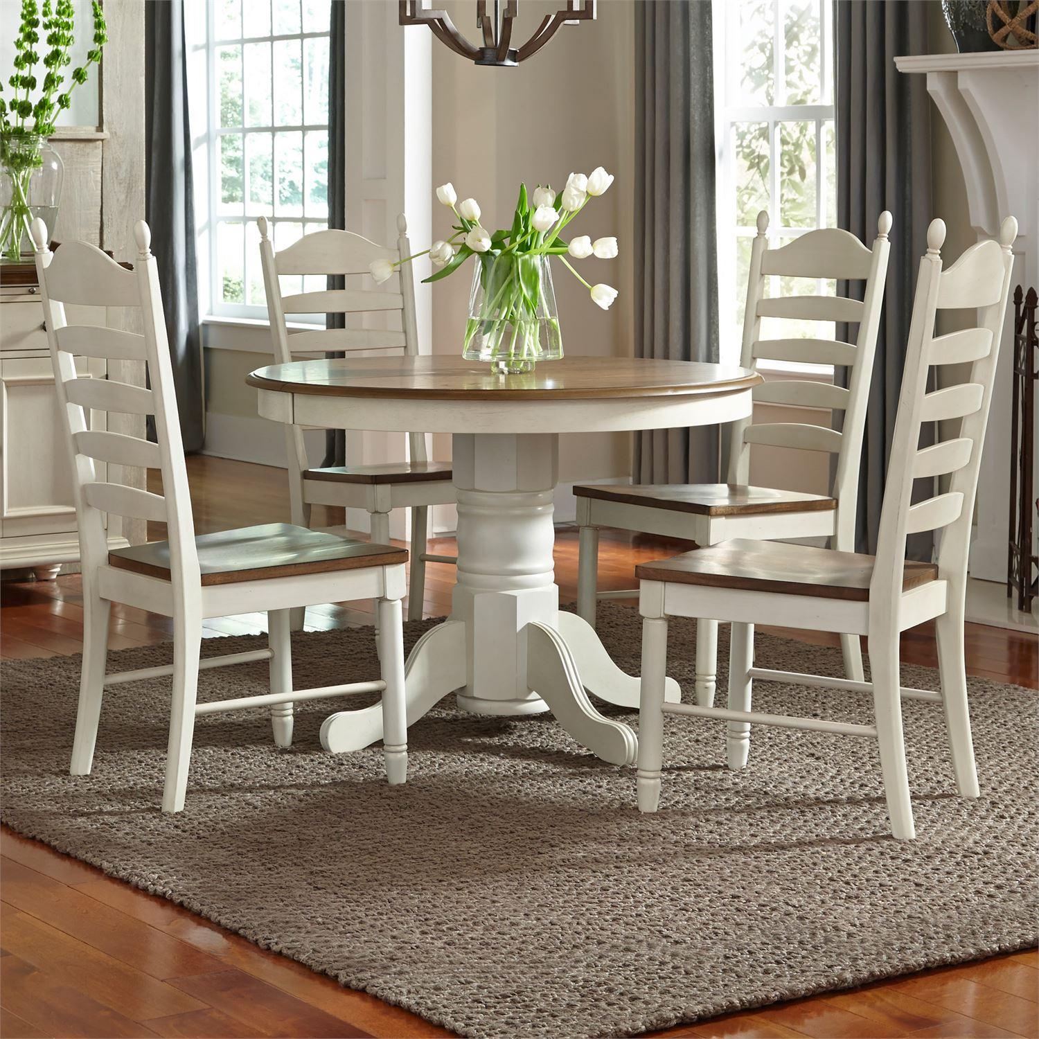 Farmhouse Dining Room Set Springfield  (278-CD) Dining Room Set 278-CD-5PDS in Beige 