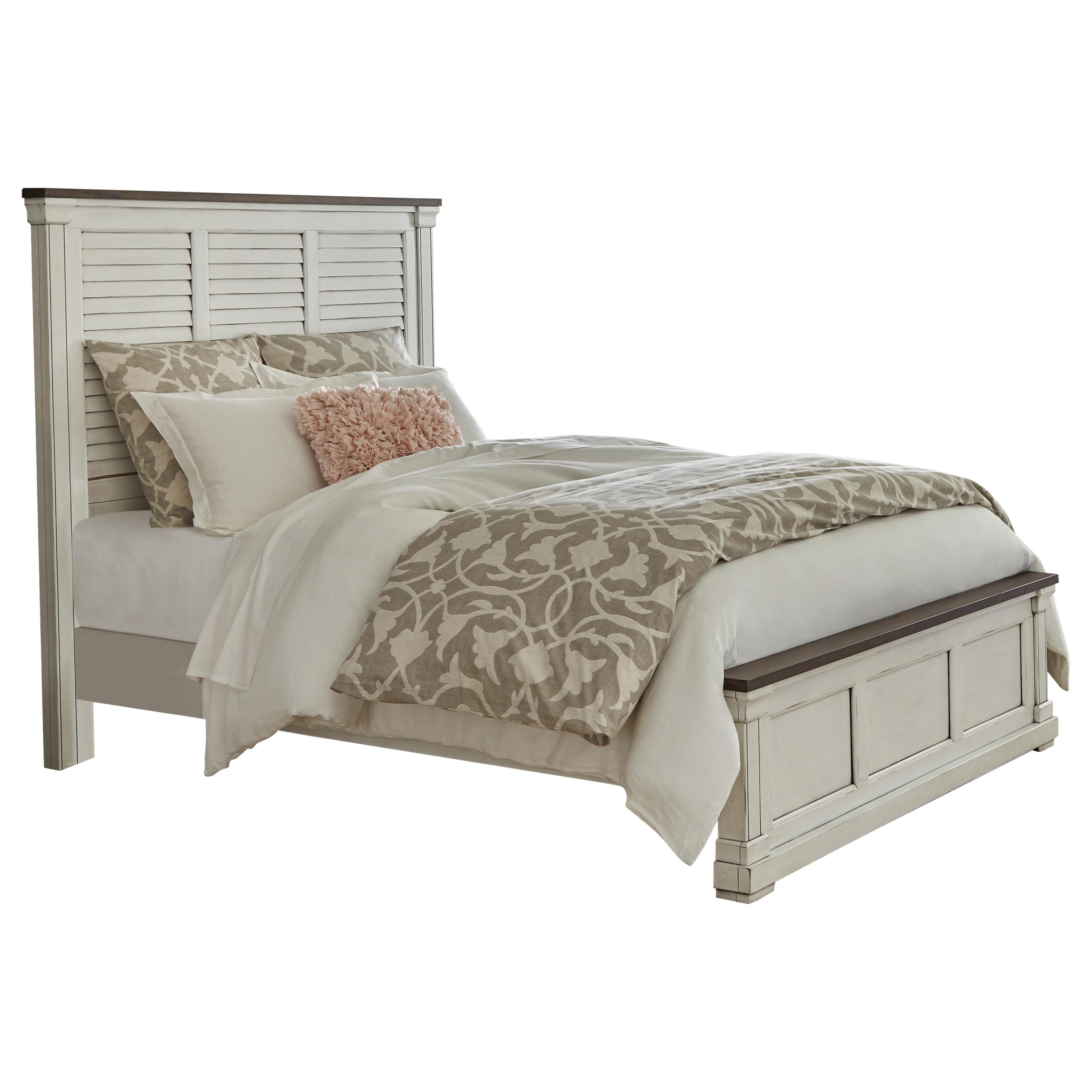 Farmhouse Bed 223351KW Hillcrest 223351KW in White 