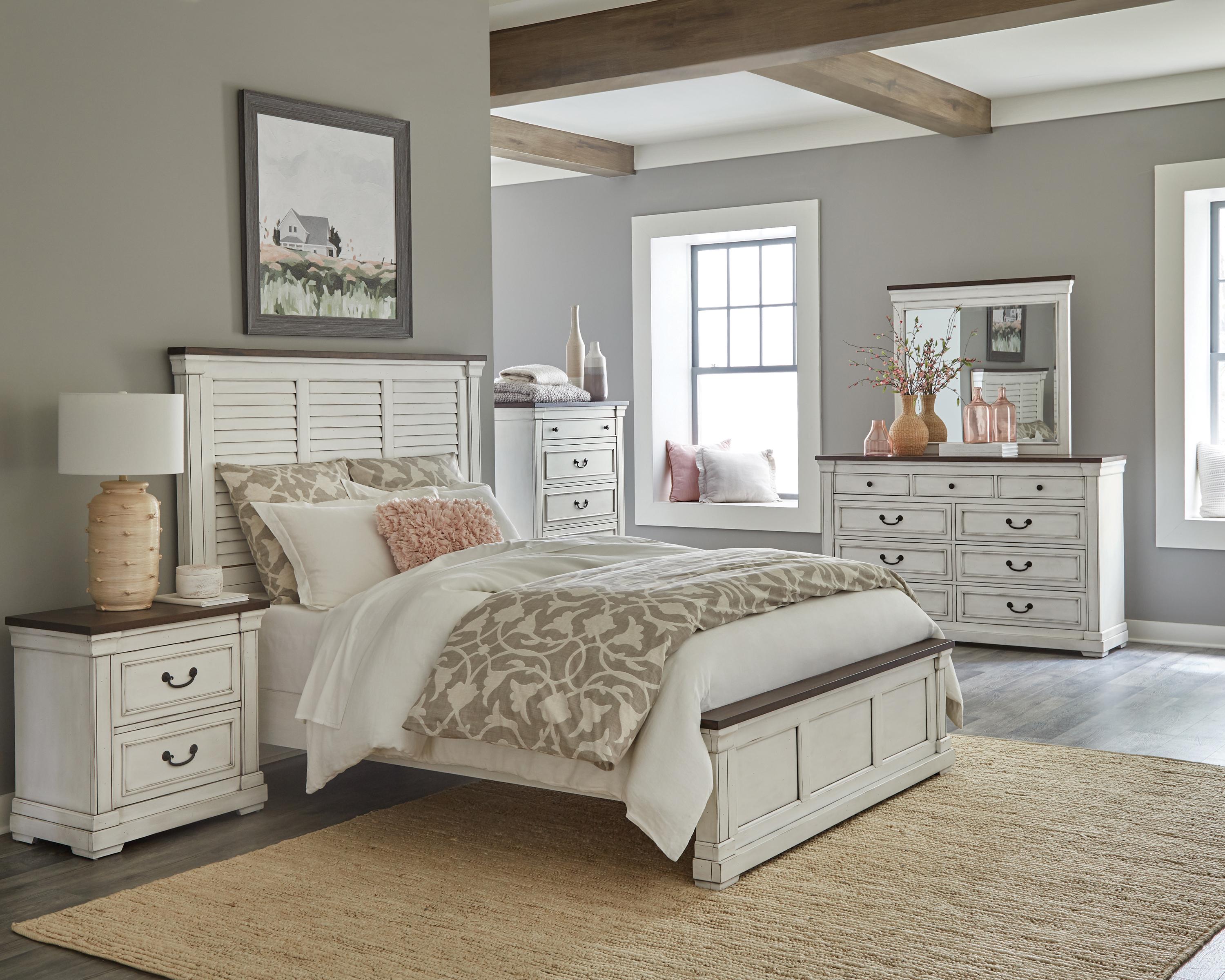 Acme Louis Philippe lll 2pc Panel Bedroom Set in Gray