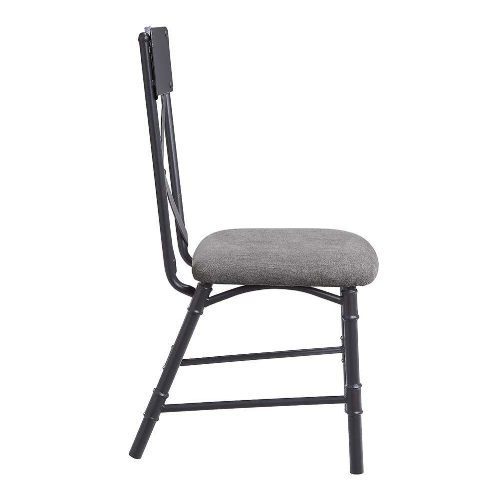 

    
Farmhouse Gray Metal Side Chair Set 2PCS Acme Edina DN01058-2PCS

