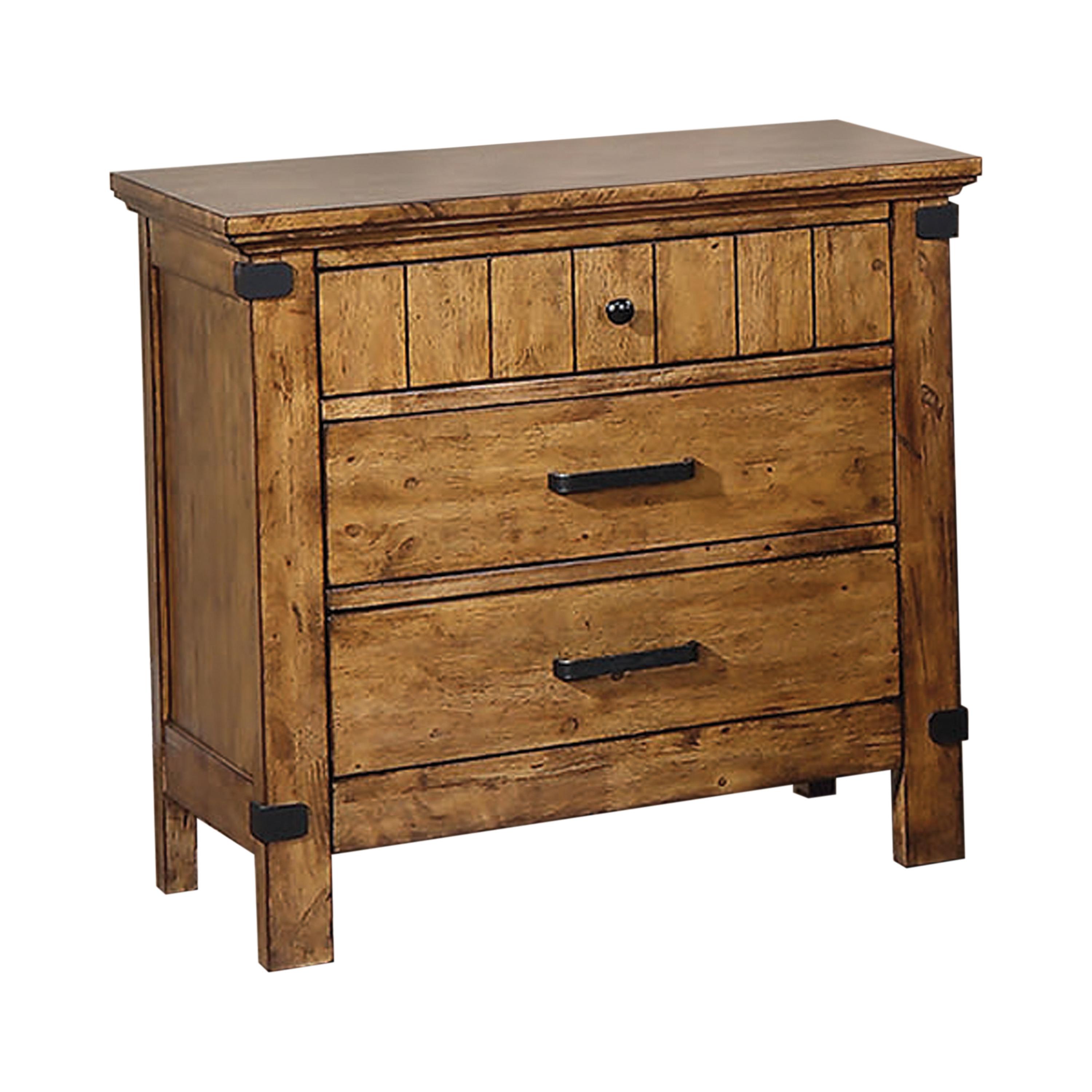 Farmhouse Nightstand 205262 Brenner 205262 in Brown 