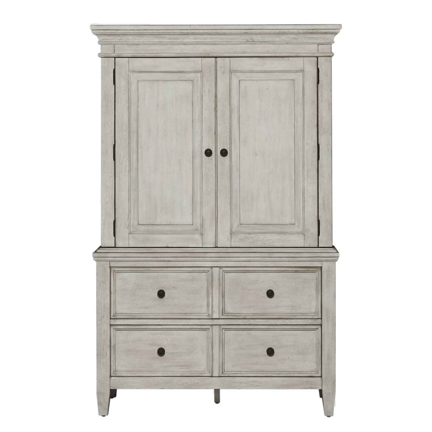 

    
Antique White Finish Wood Armoire Heartland (824-BR) Liberty Furniture
