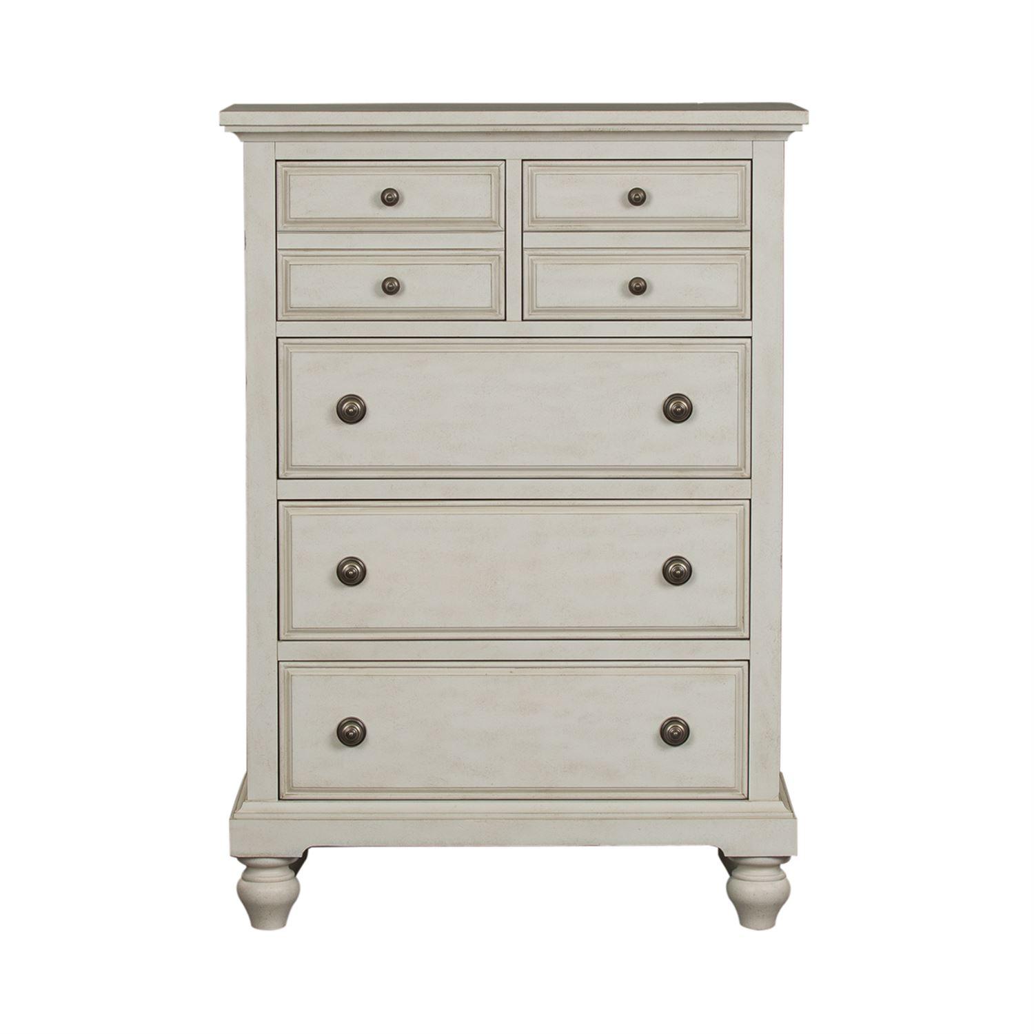 

    
Antique White finish Wood Bachelor Chest High Country (697-BR) Liberty Furniture
