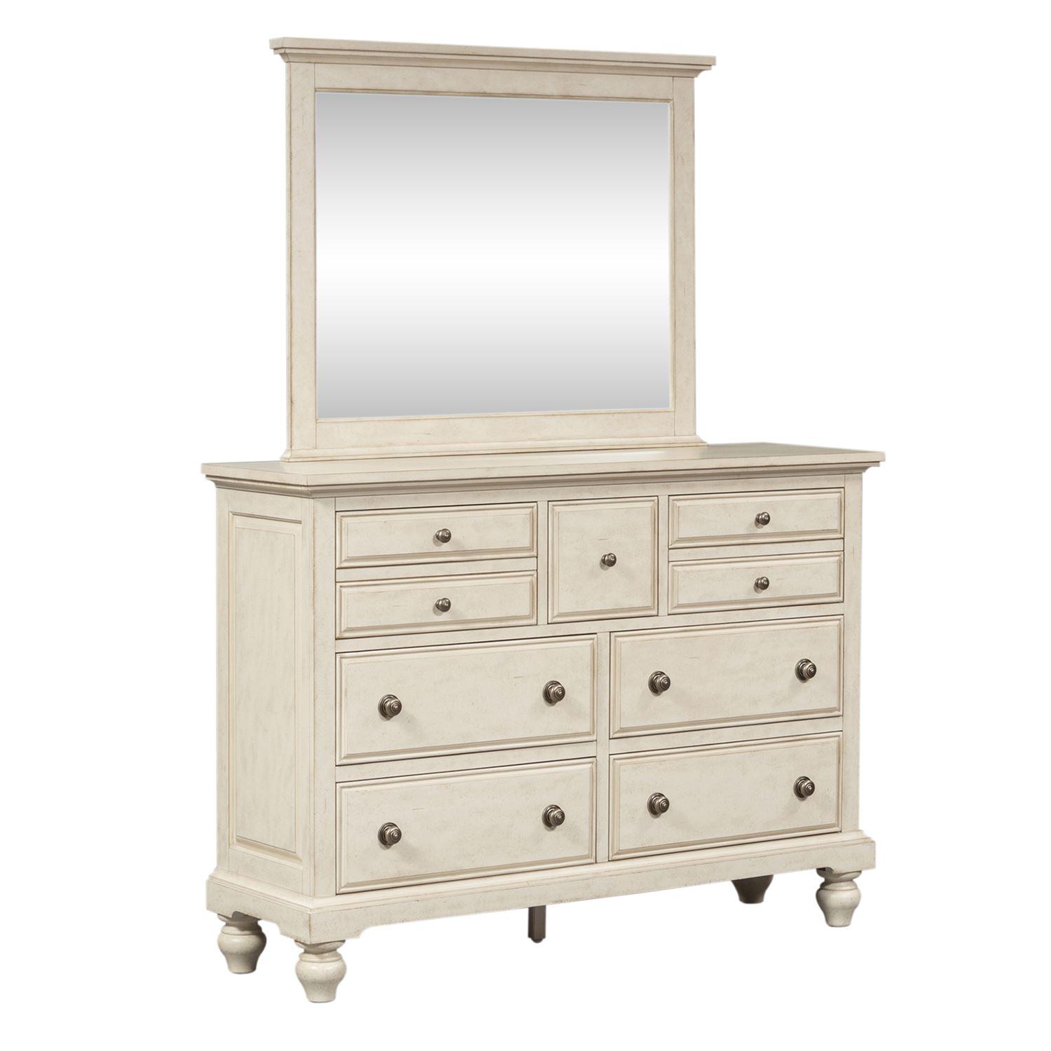 

    
Liberty Furniture High Country  (697-BR) Combo Dresser Dresser w/Mirror White 697-BR-DM
