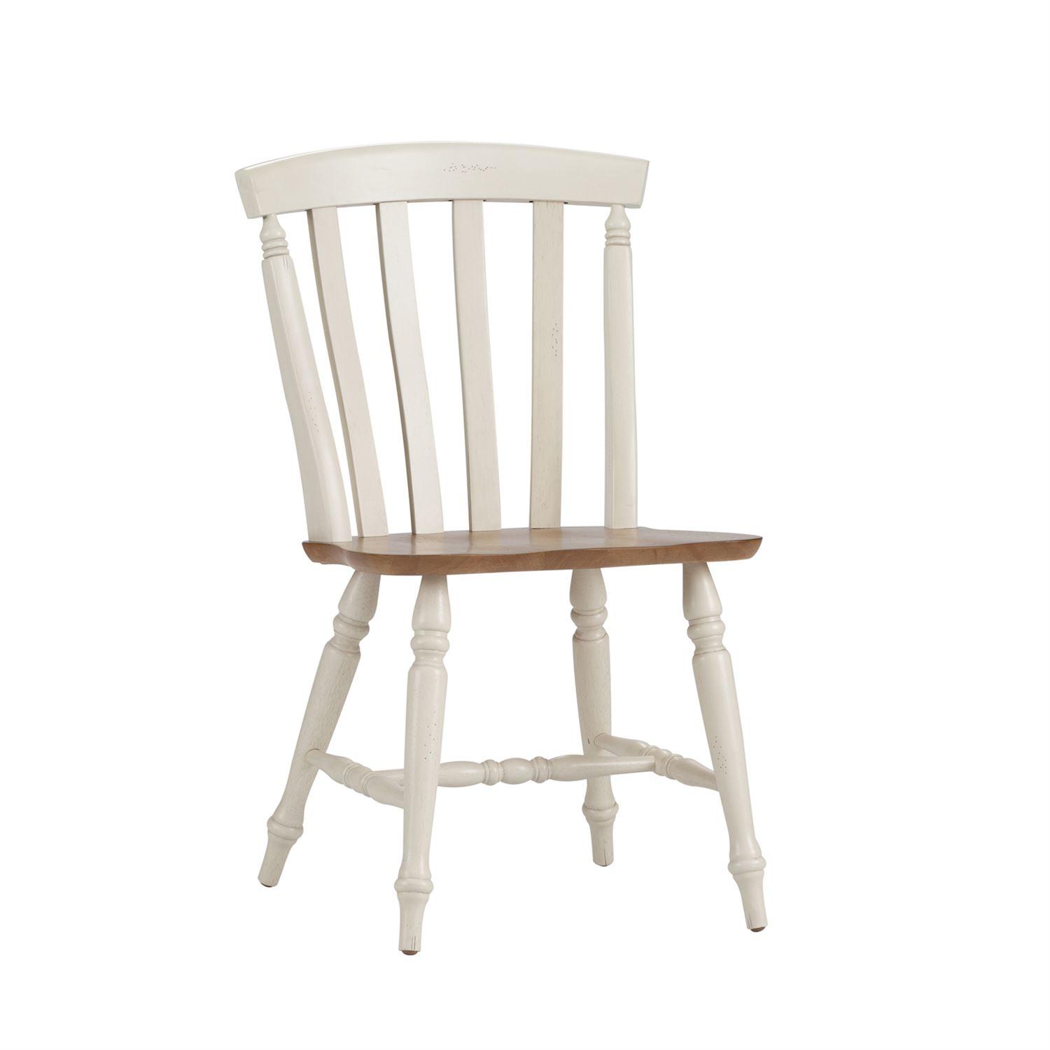 

    
Farmhouse White Wood Dining Side Chair 841-C1500S Liberty Furniture
