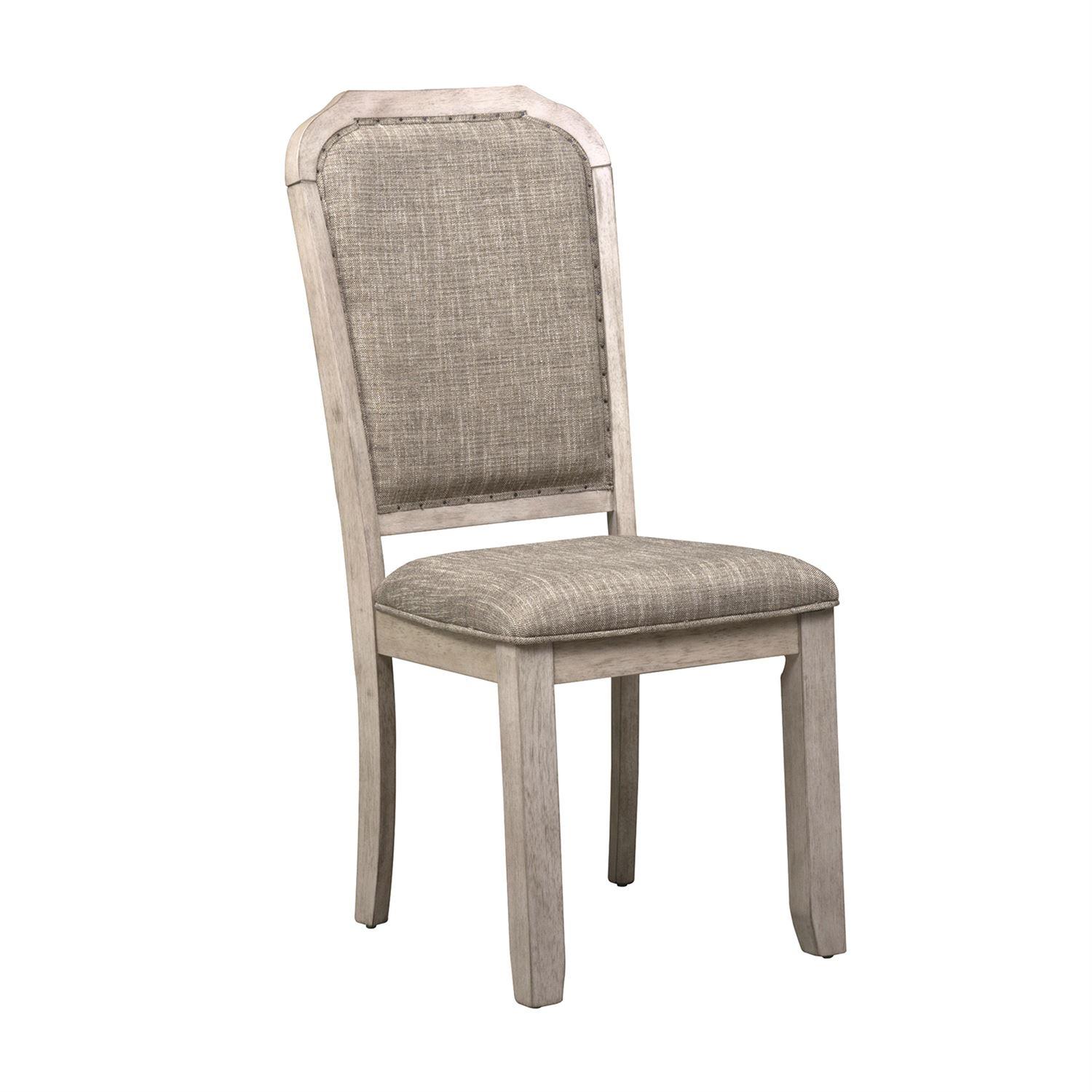 Farmhouse Dining Side Chair Willowrun  (619-DR) Dining Side Chair 619-C6501S in White 