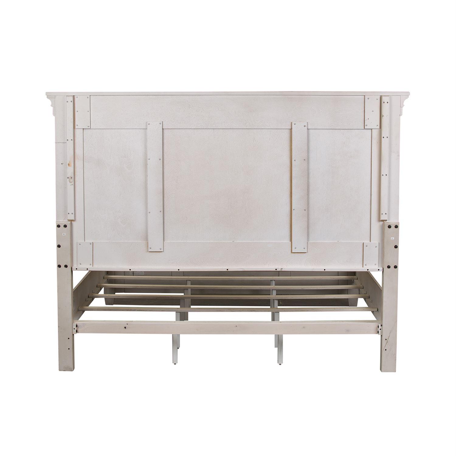 

    
824-BR-KPB Antique White Finish Wood King Panel Bed Heartland 824-BR-KPB Liberty Furniture
